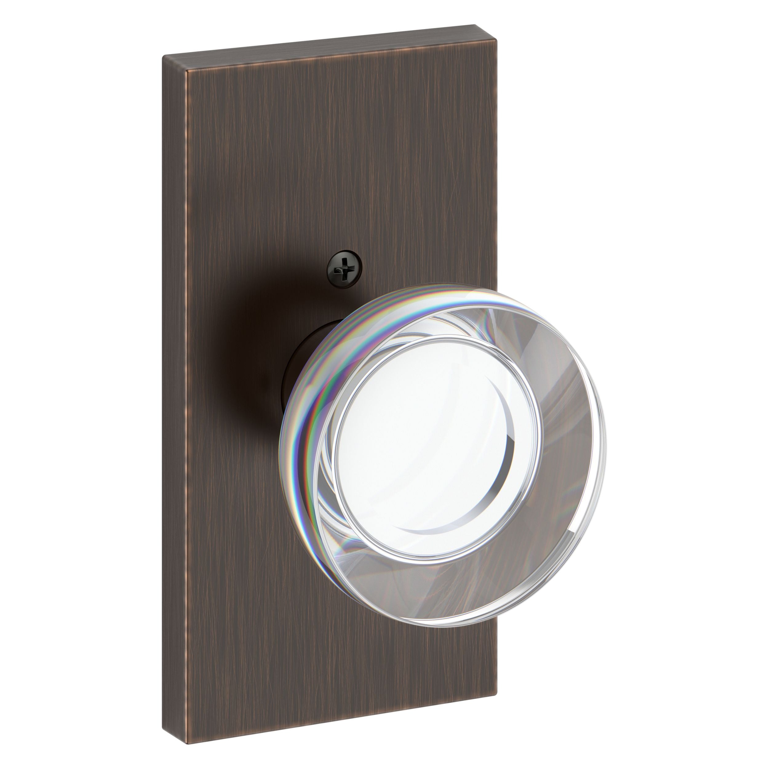 Baldwin Reserve Contemporary Crystal Knob and 5" Rose