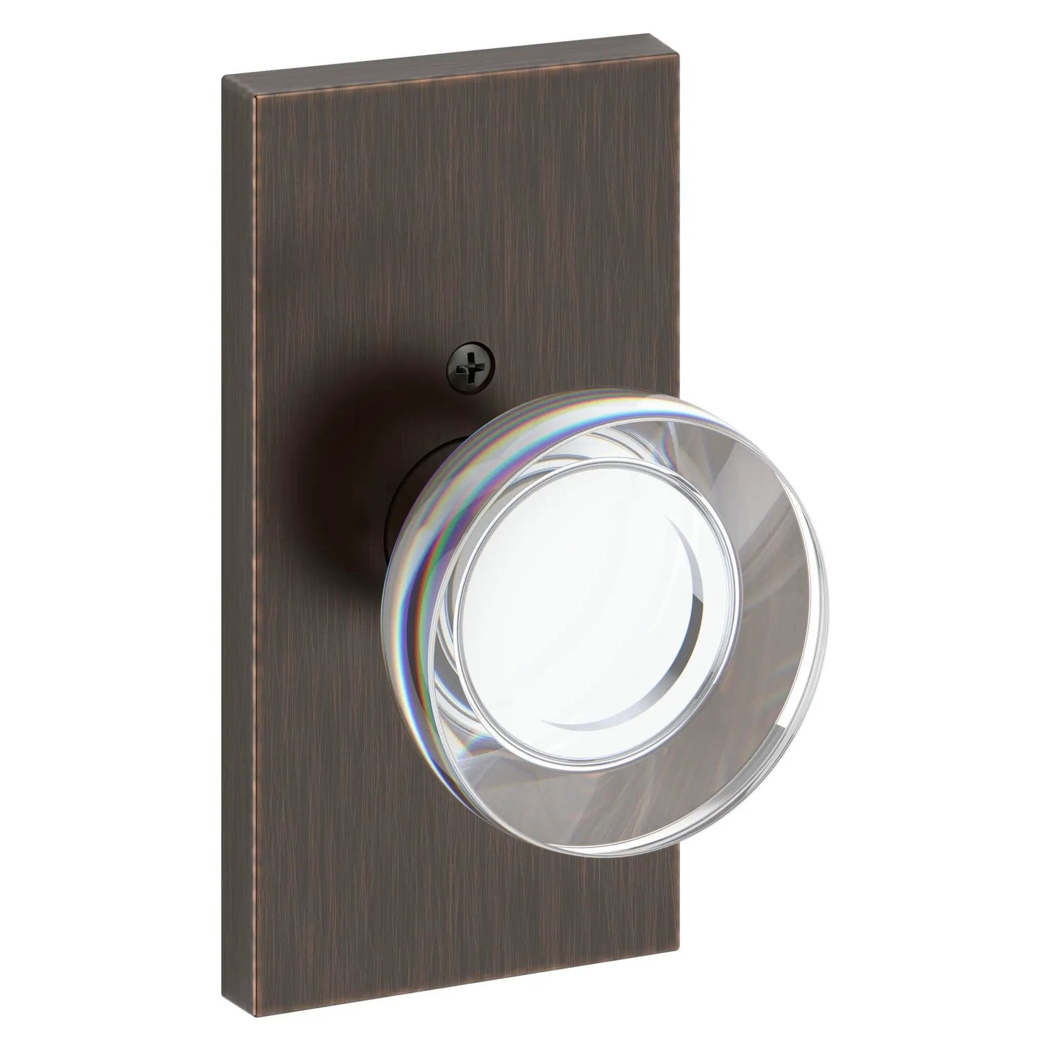 Baldwin Reserve Contemporary Crystal Knob and 5" Rose by Baldwin