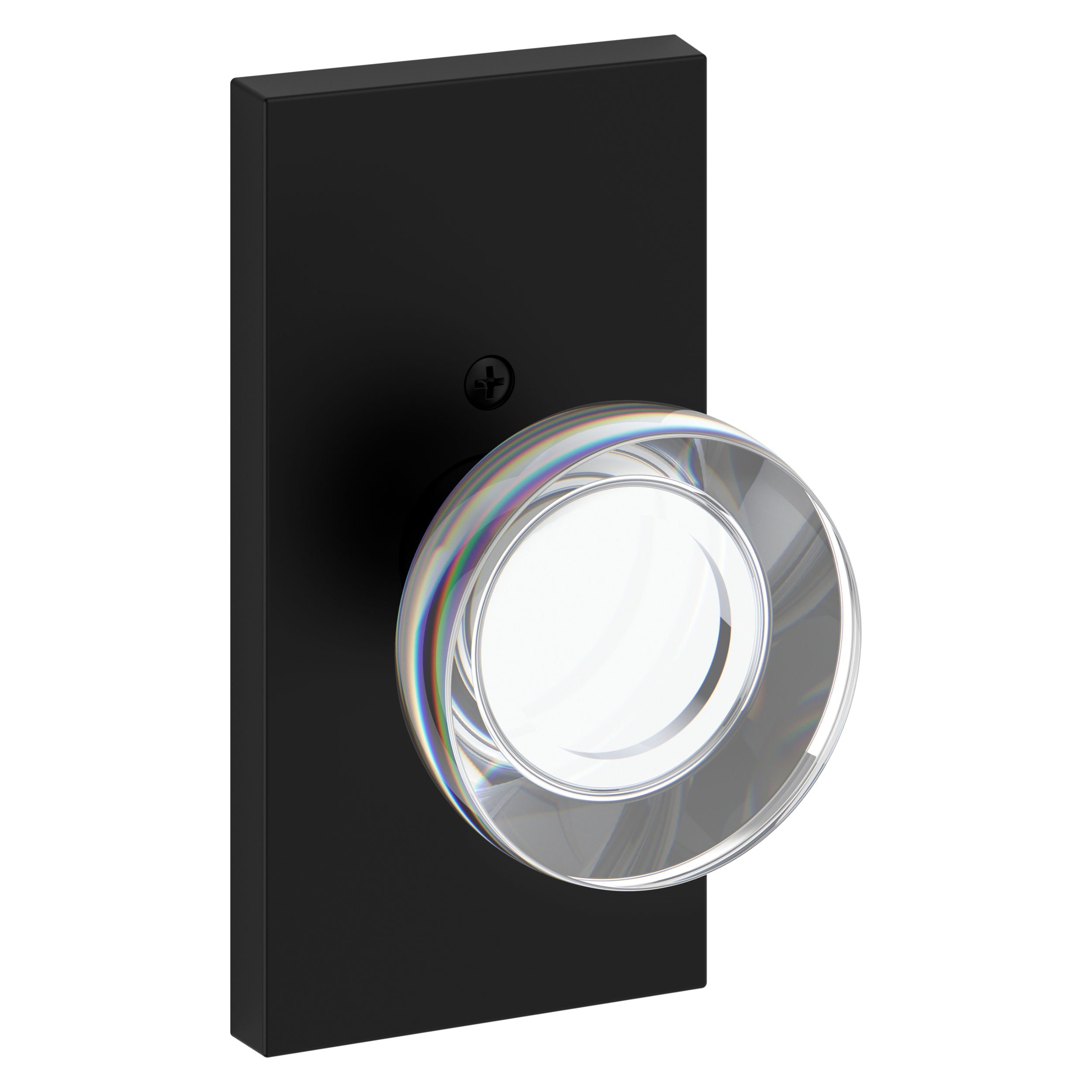 Baldwin Reserve Contemporary Crystal Knob and 5" Rose