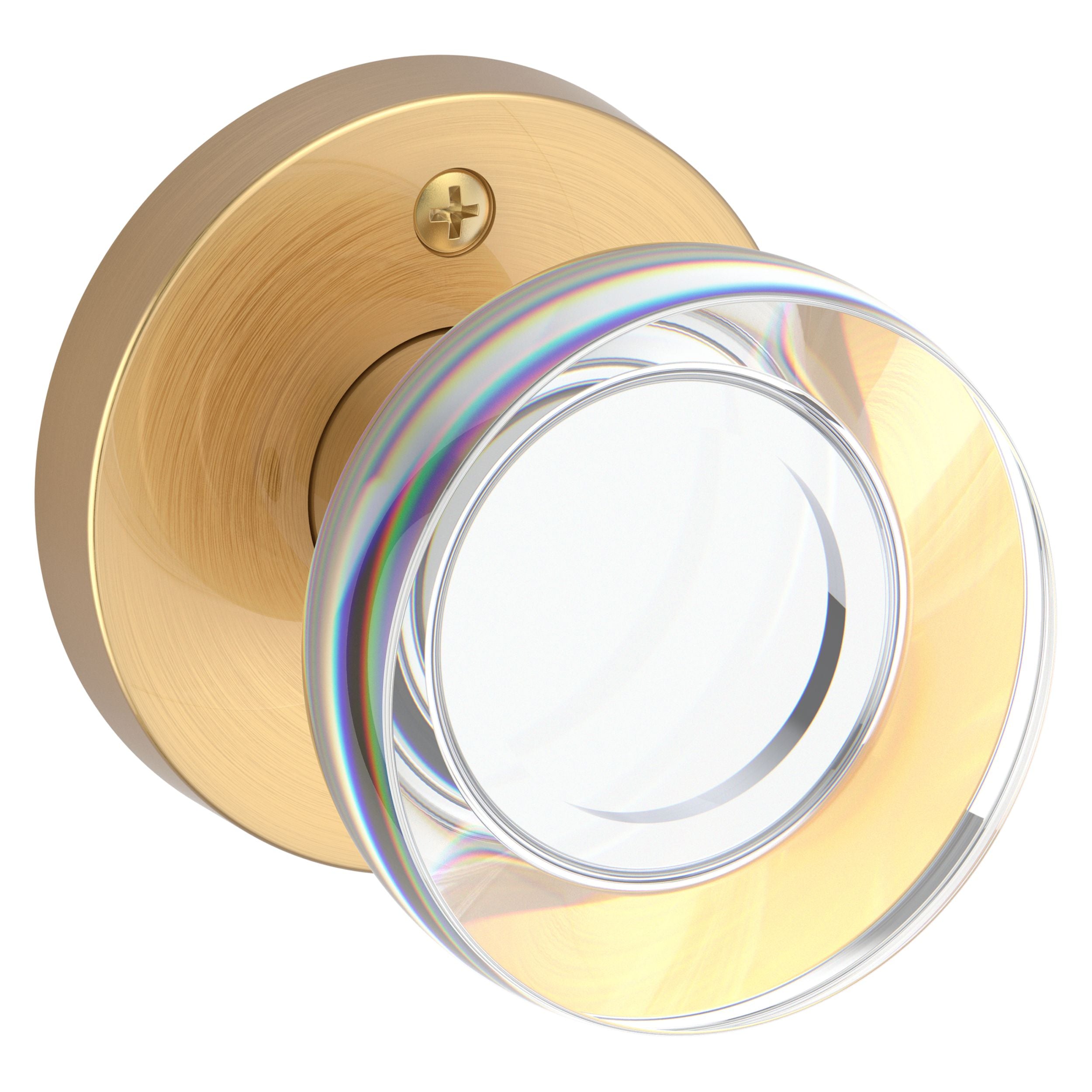 Baldwin Reserve Contemporary Crystal Knob and Round Rose