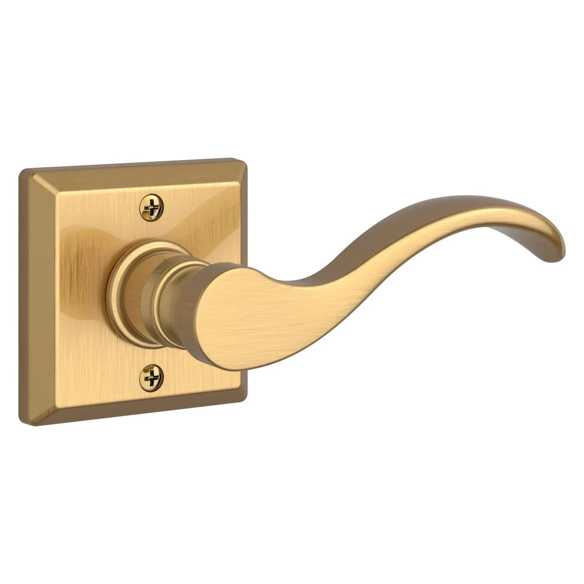 Baldwin Reserve Curve Lever and Traditional Square Rose by Baldwin