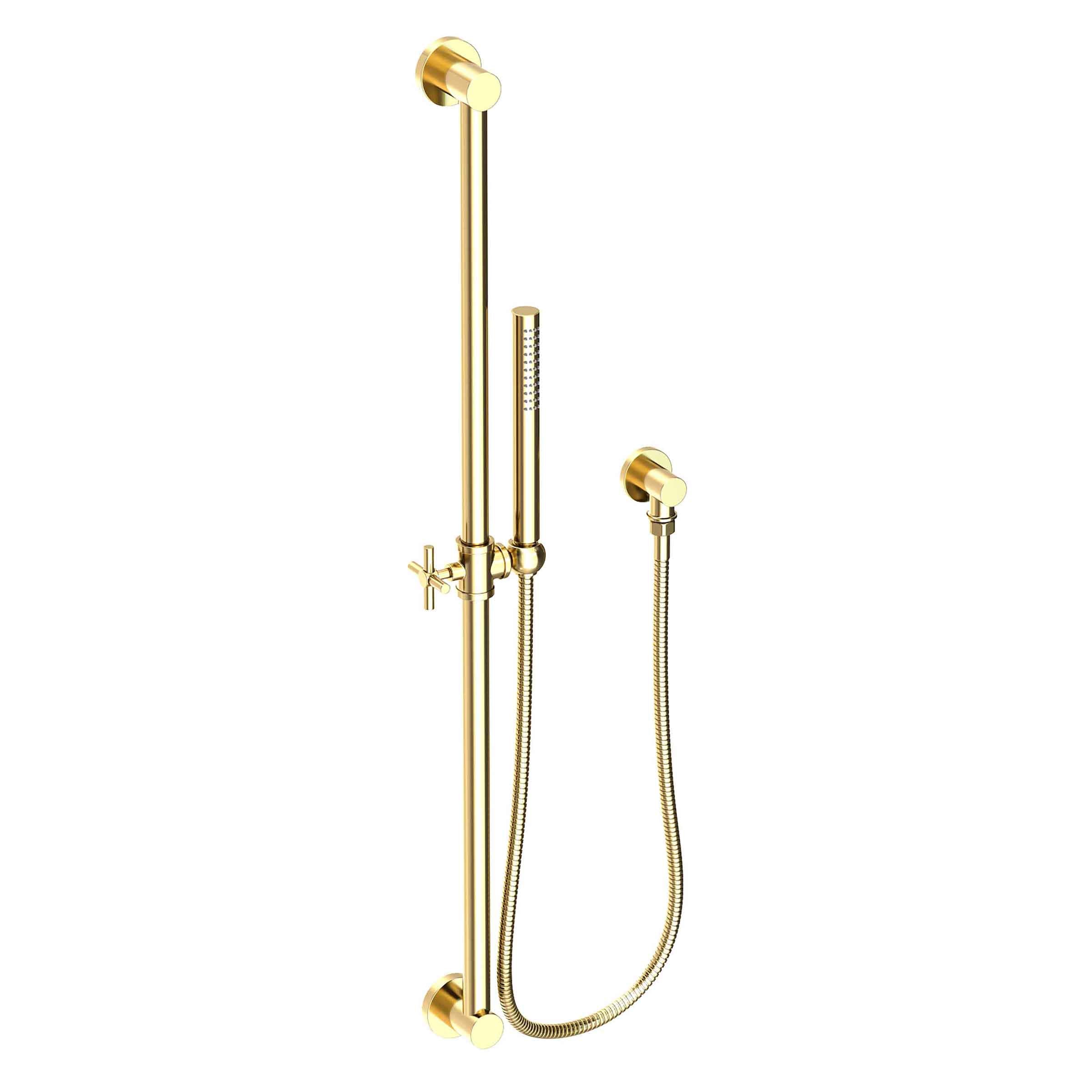 Newport Brass Tub & Shower Slide Bar with Single Function Hand Shower Set