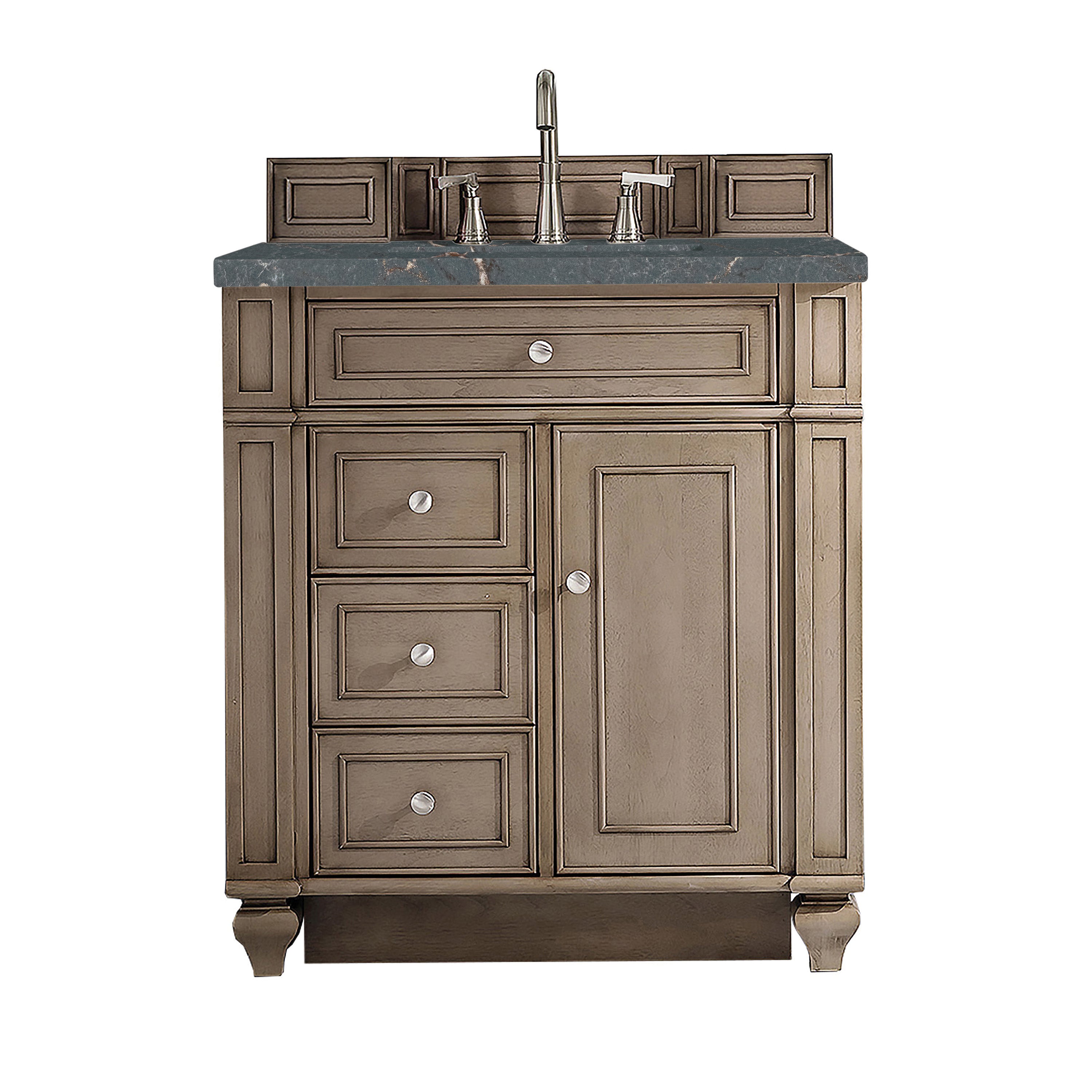 James Martin Vanities Bristol 30" Single Vanity - Whitewashed Walnut