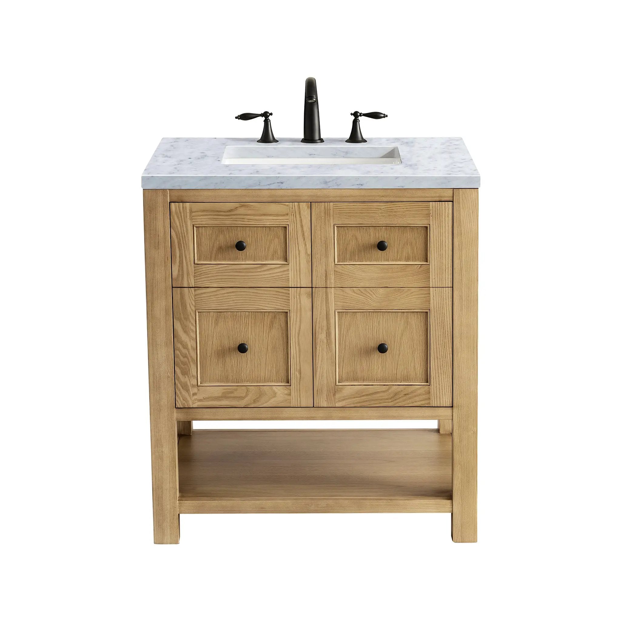 James Martin Breckenridge 30" Single Vanity Set - Light Natural Oak by James Martin Vanities