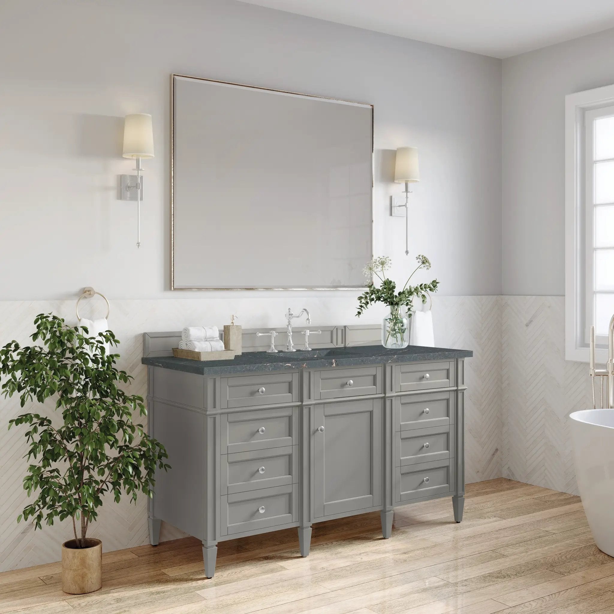 urban gray vanity
