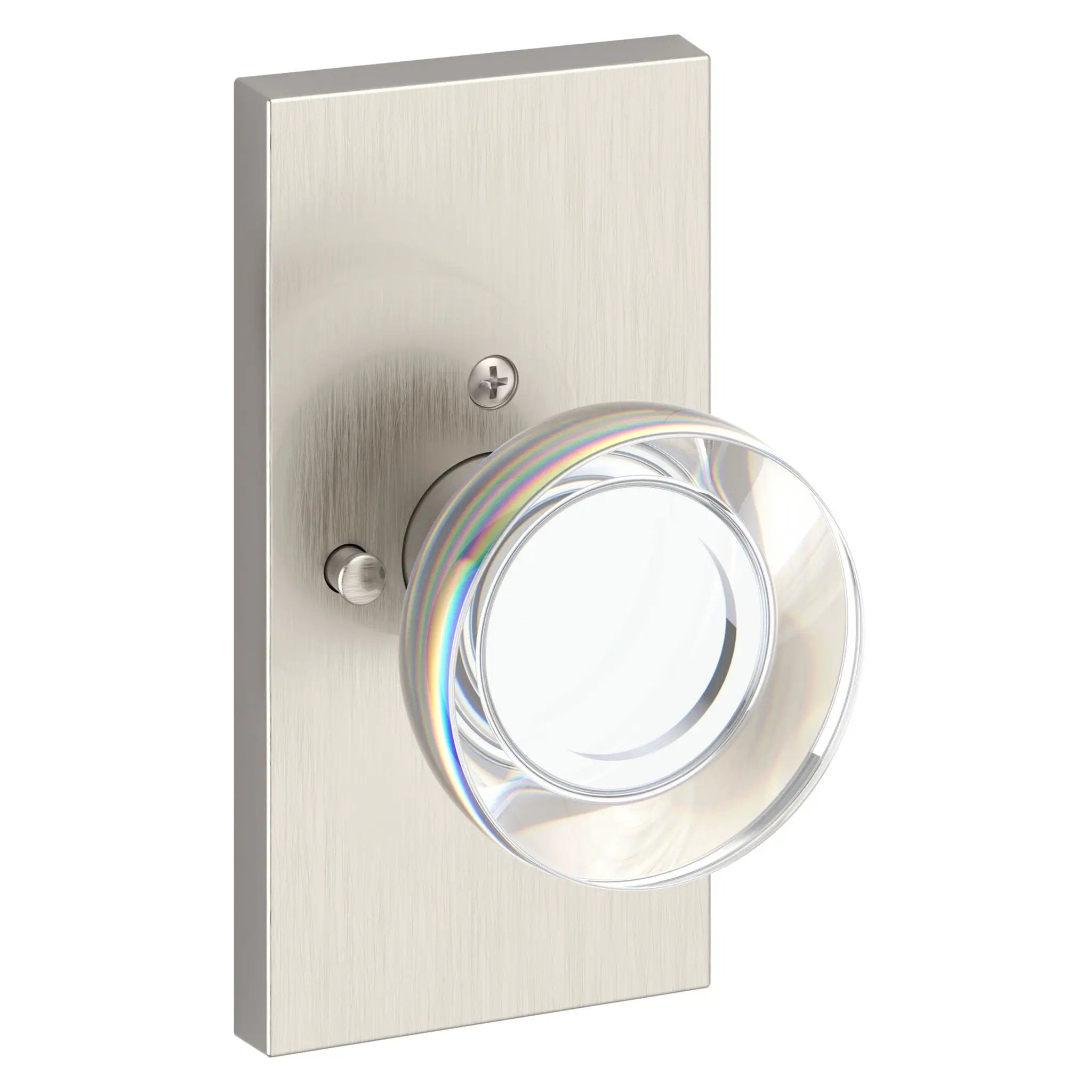 Baldwin Reserve Contemporary Crystal Knob and 5" Rose by Baldwin