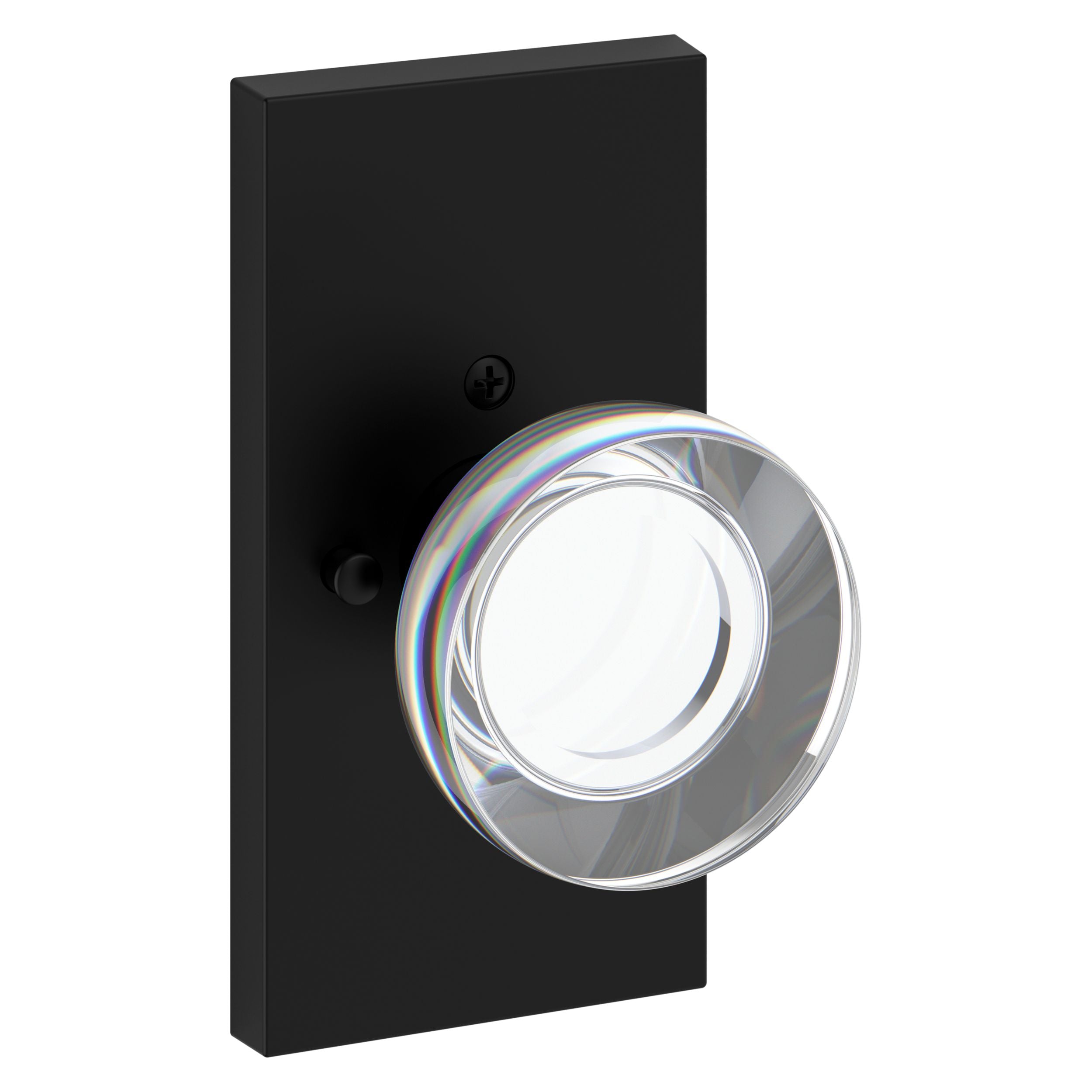 Baldwin Reserve Contemporary Crystal Knob and 5" Rose