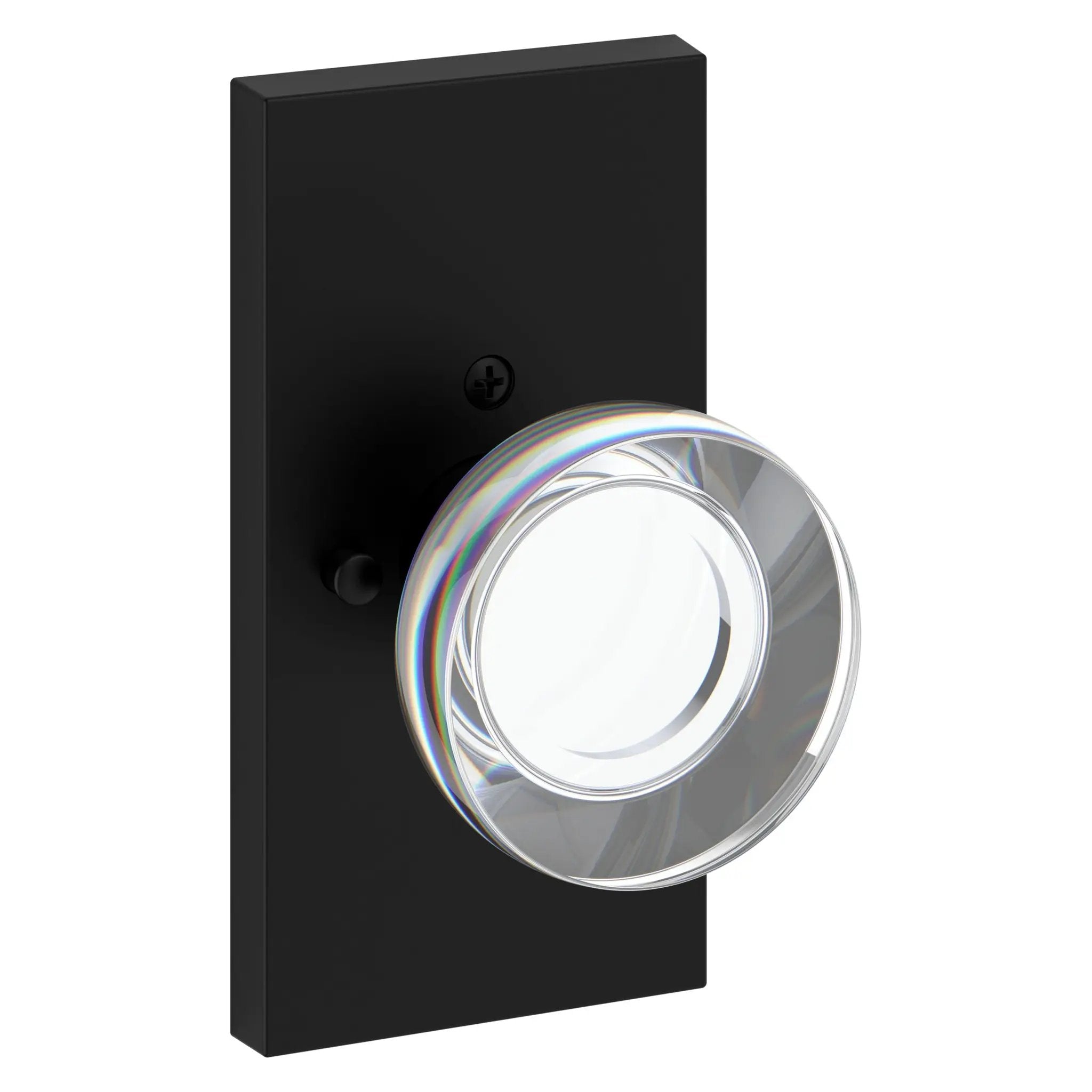 Baldwin Reserve Contemporary Crystal Knob and 5" Rose by Baldwin