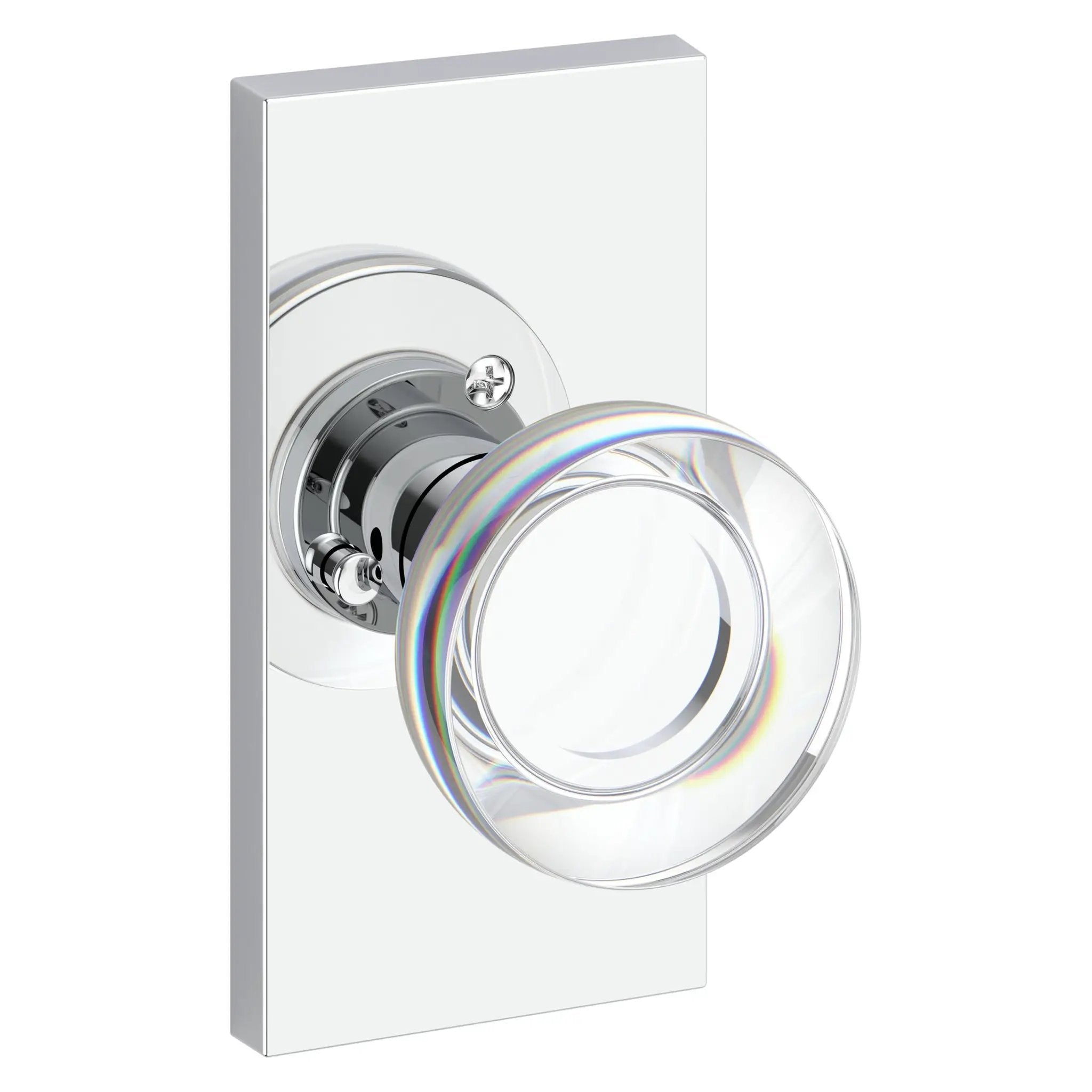 Baldwin Reserve Contemporary Crystal Knob and 5" Rose by Baldwin