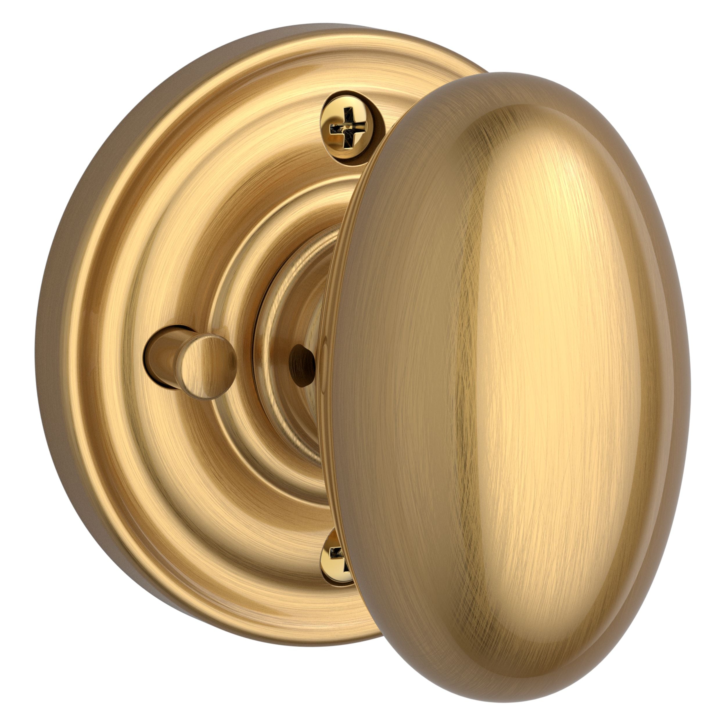 Baldwin Reserve Ellipse Knob and Traditional Round Rose