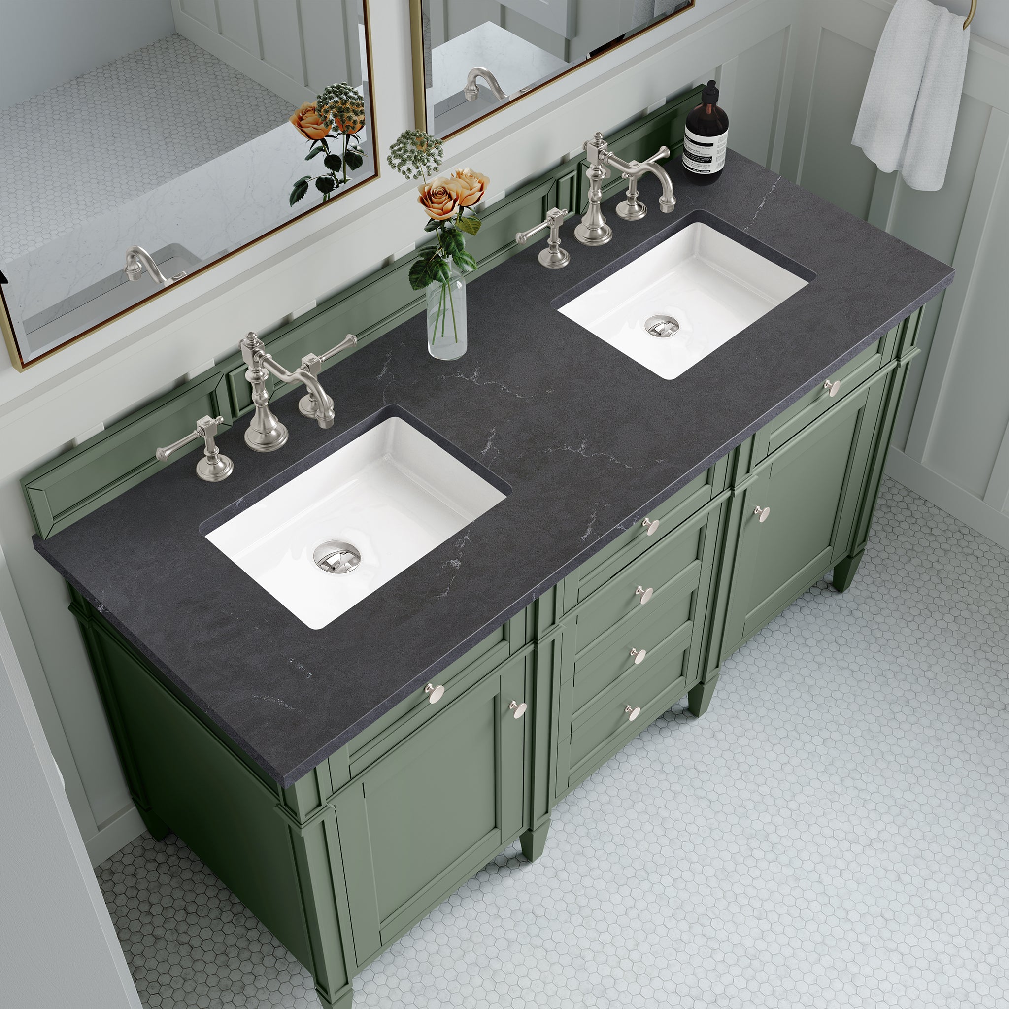 charcoal soapstone top vanity