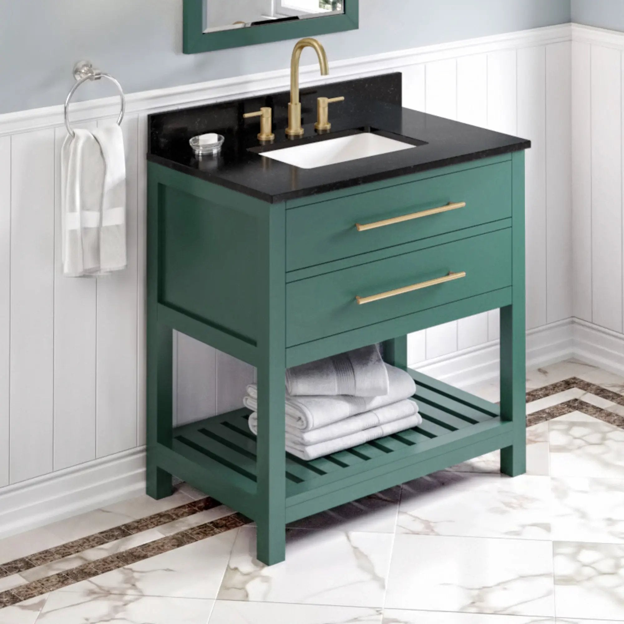 Jeffrey Alexander 36" Wavecrest Vanity Set by Jeffrey Alexander