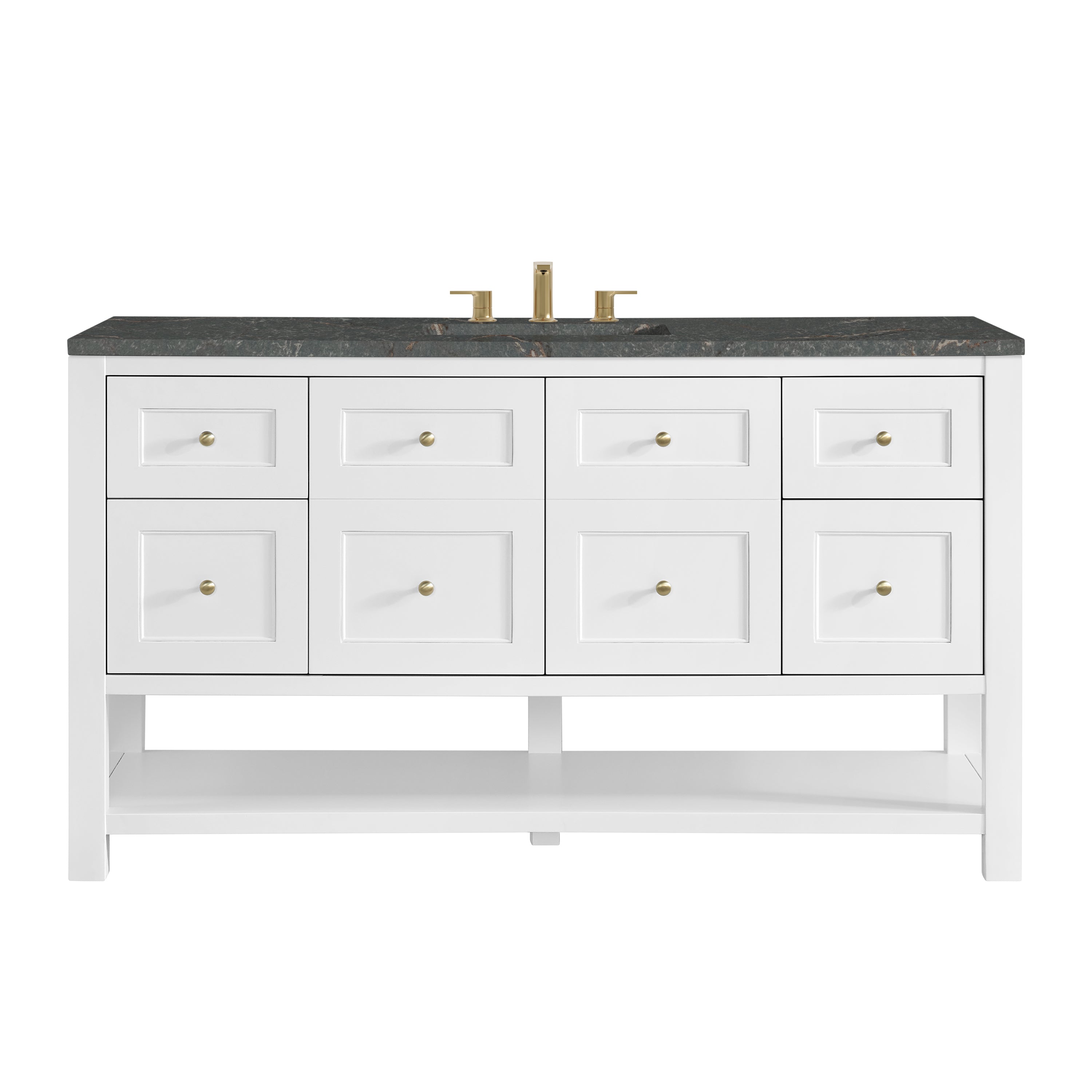 James Martin Vanities Breckenridge 60" Single Vanity - Bright White