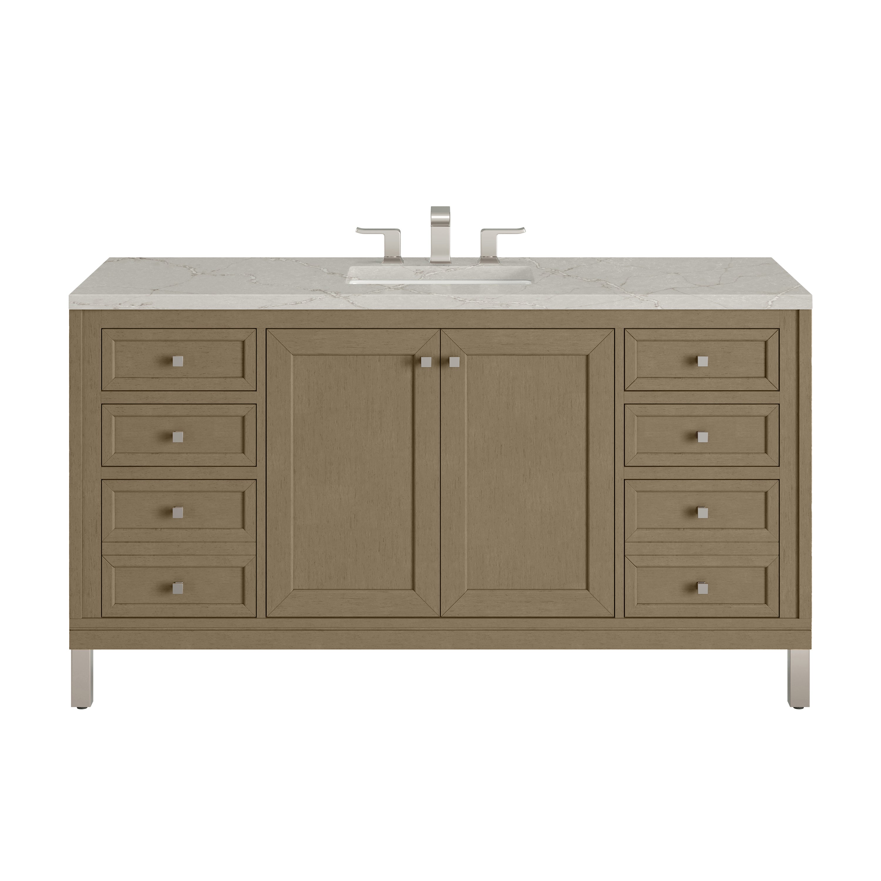 James Martin Vanities Chicago 60" Single Vanity - Walnut Whisper