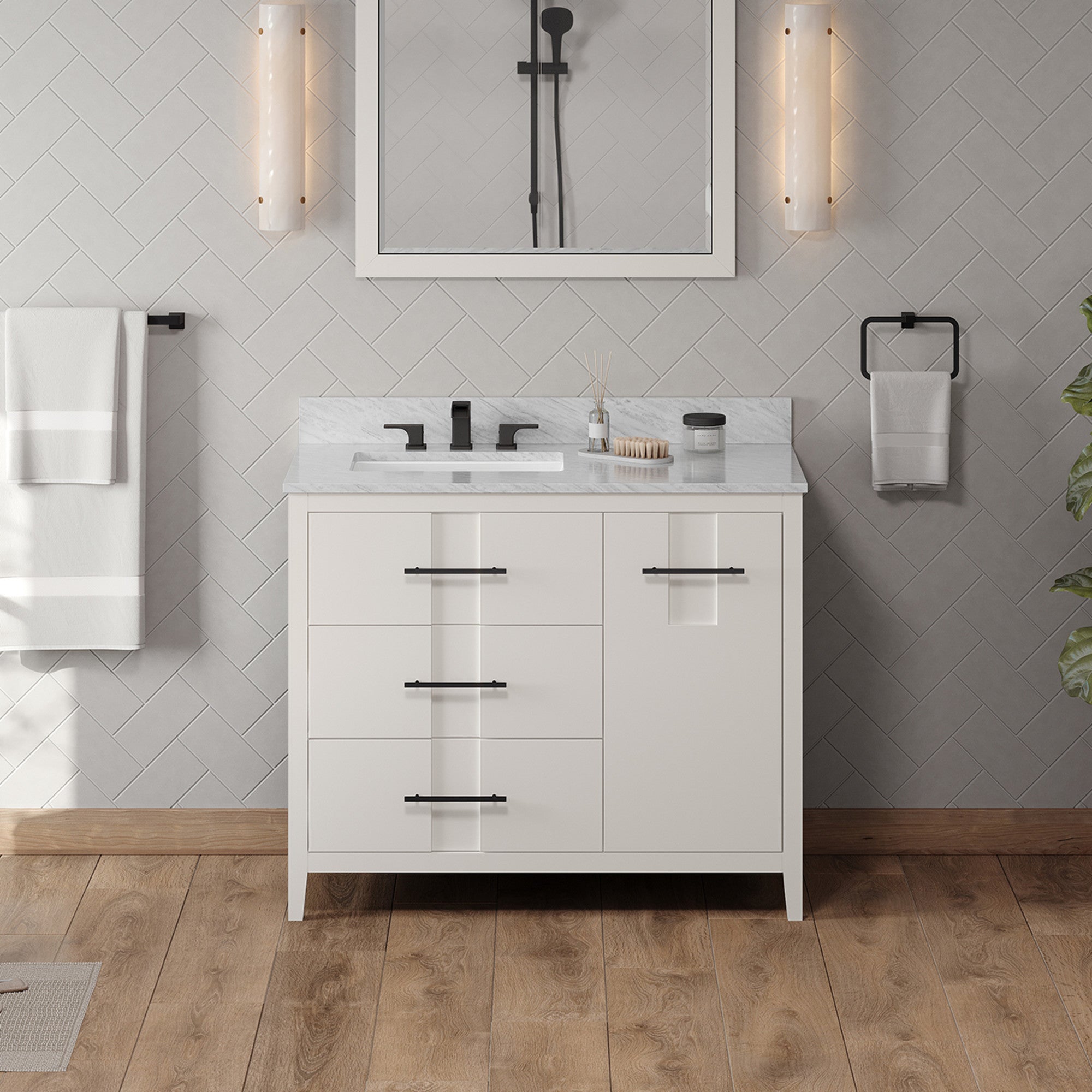 Jeffrey Alexander 42" Katara Vanity Set by Jeffrey Alexander