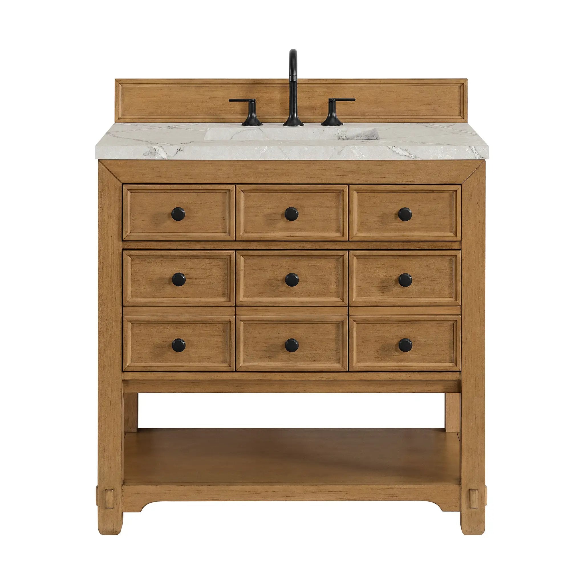 James Martin Malibu 36" Single Vanity Set - Amber Birch by James Martin Vanities