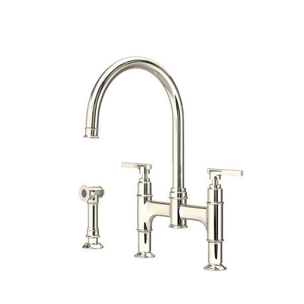 Rohl Southbank Bridge Kitchen Faucet with Side Spray