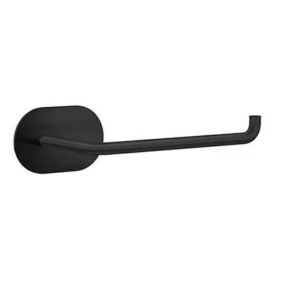 black toilet roll holder