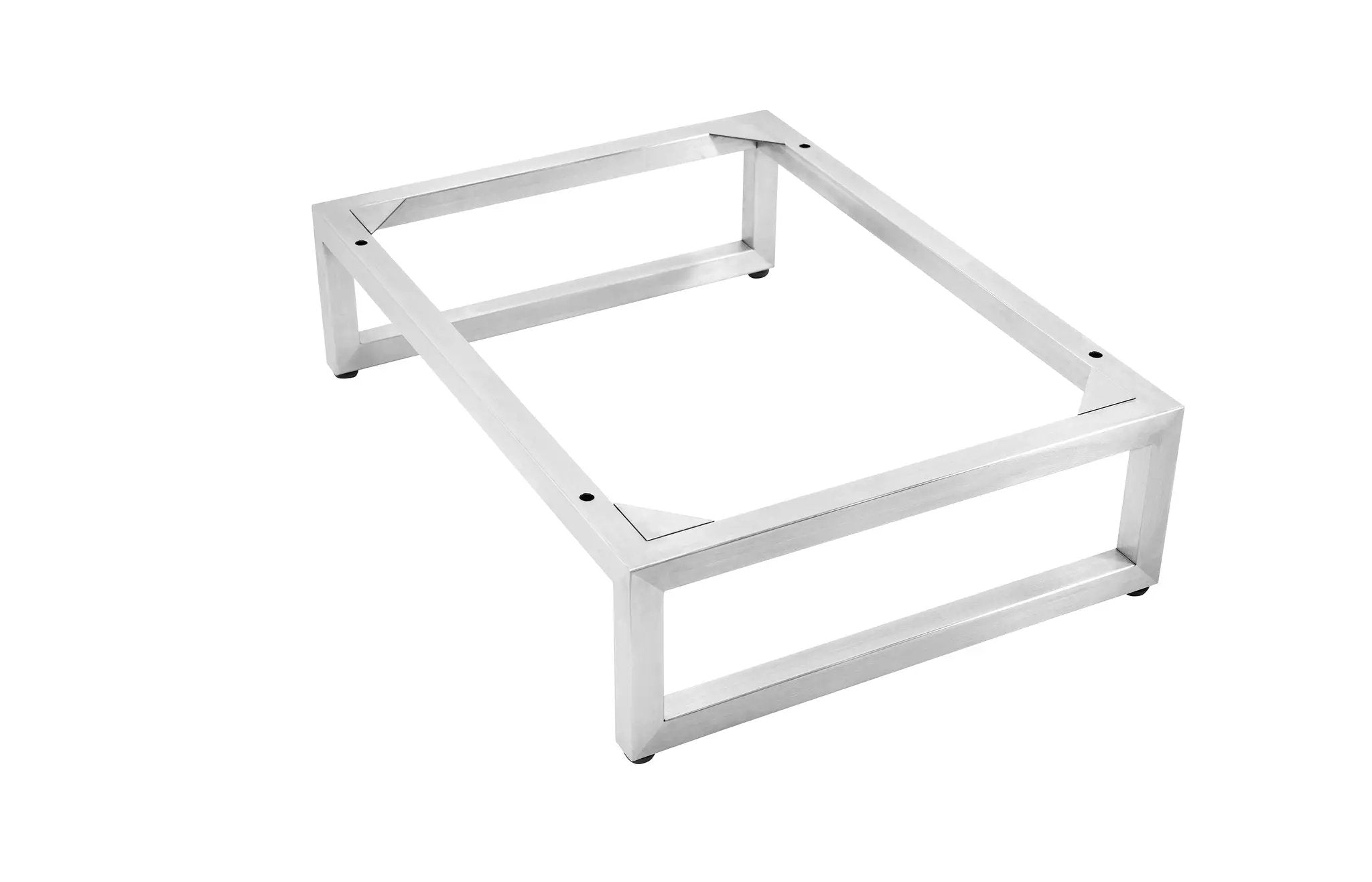 brushed nickel cabinet base