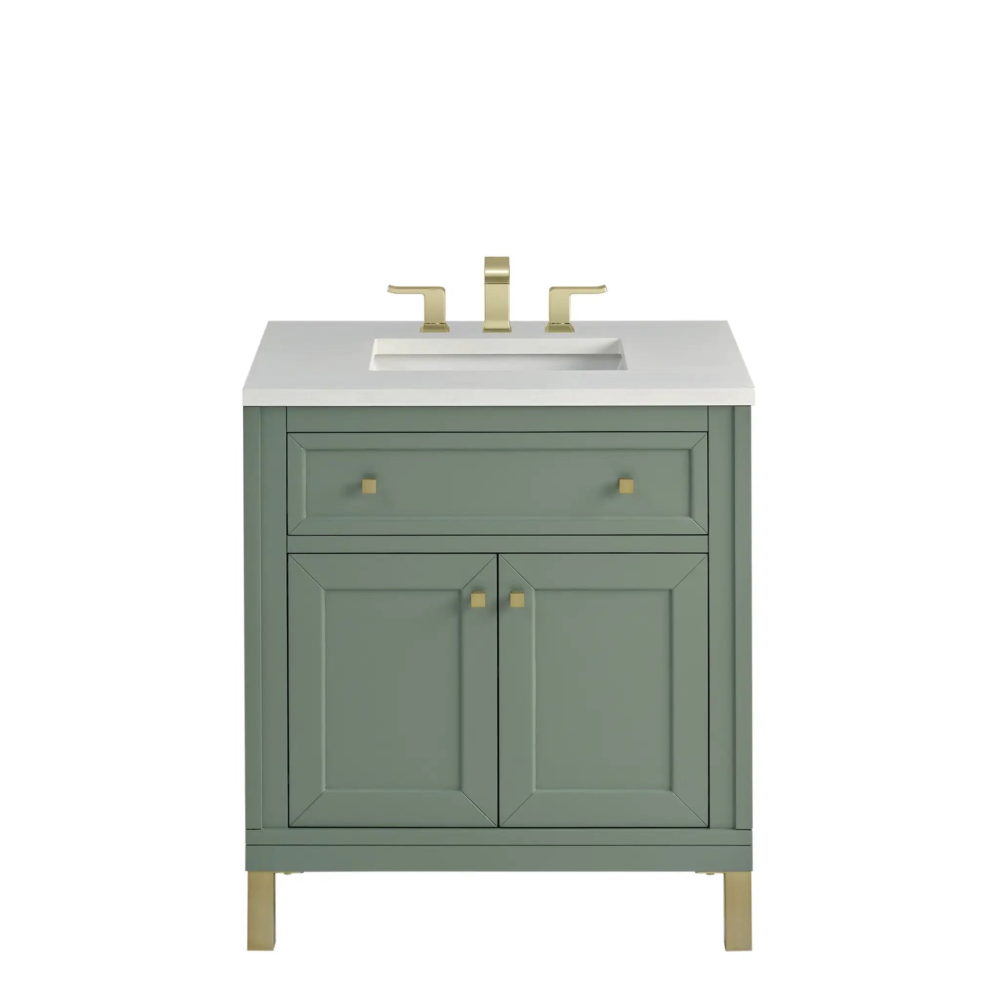 James Martin Chicago 30" Single Vanity Set - Smokey Celadon by James Martin Vanities