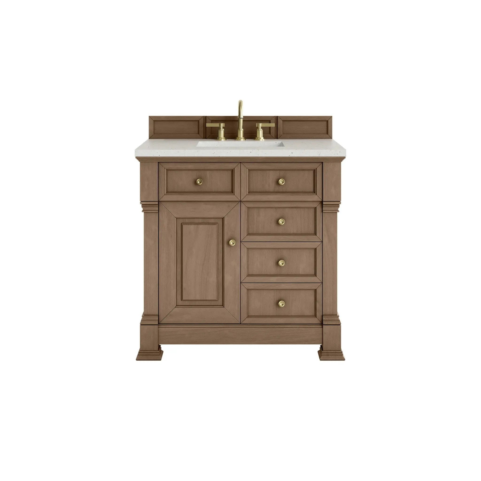 James Martin Brookfield 36" Single Vanity Set - Pecan by James Martin Vanities