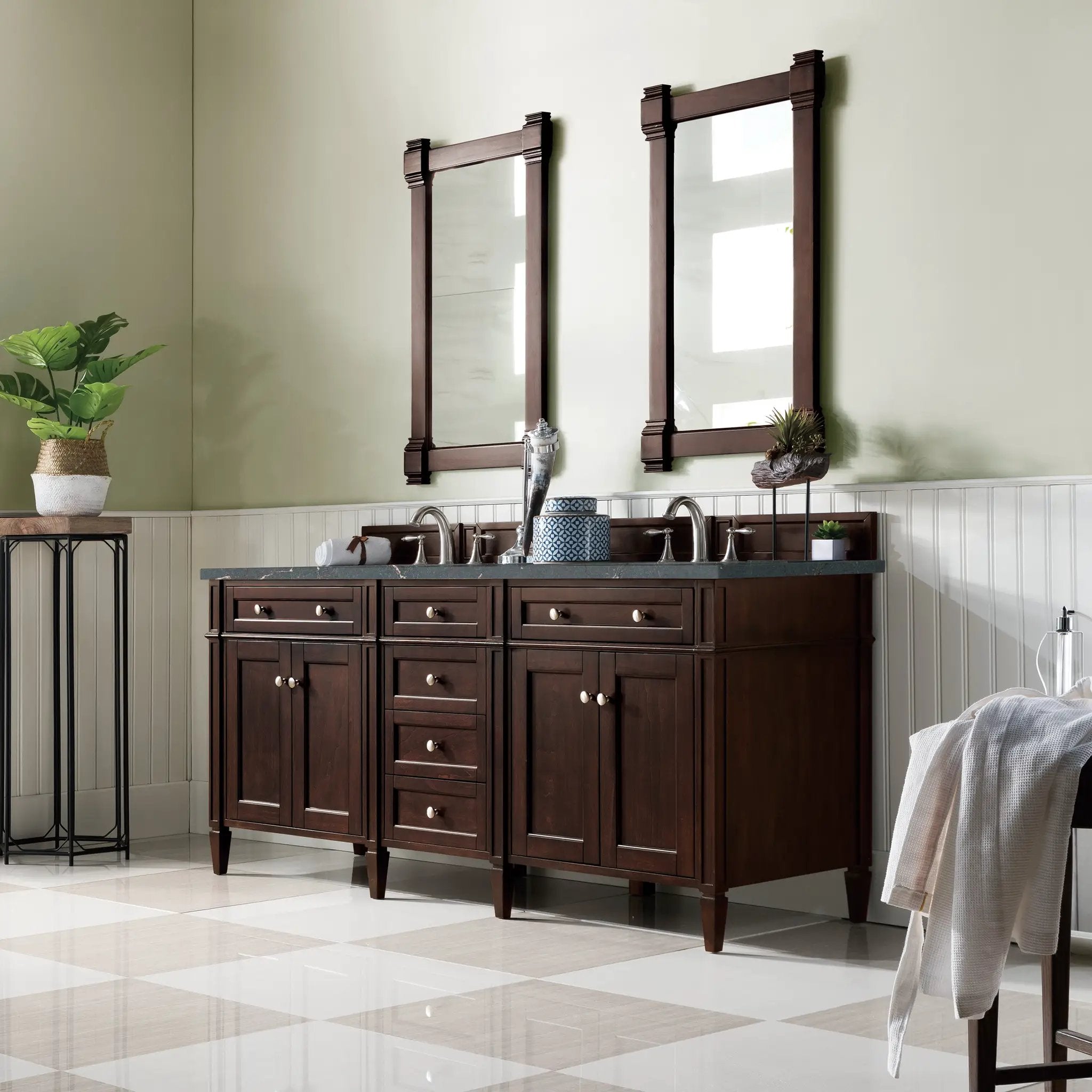 burnished mahogany vanity