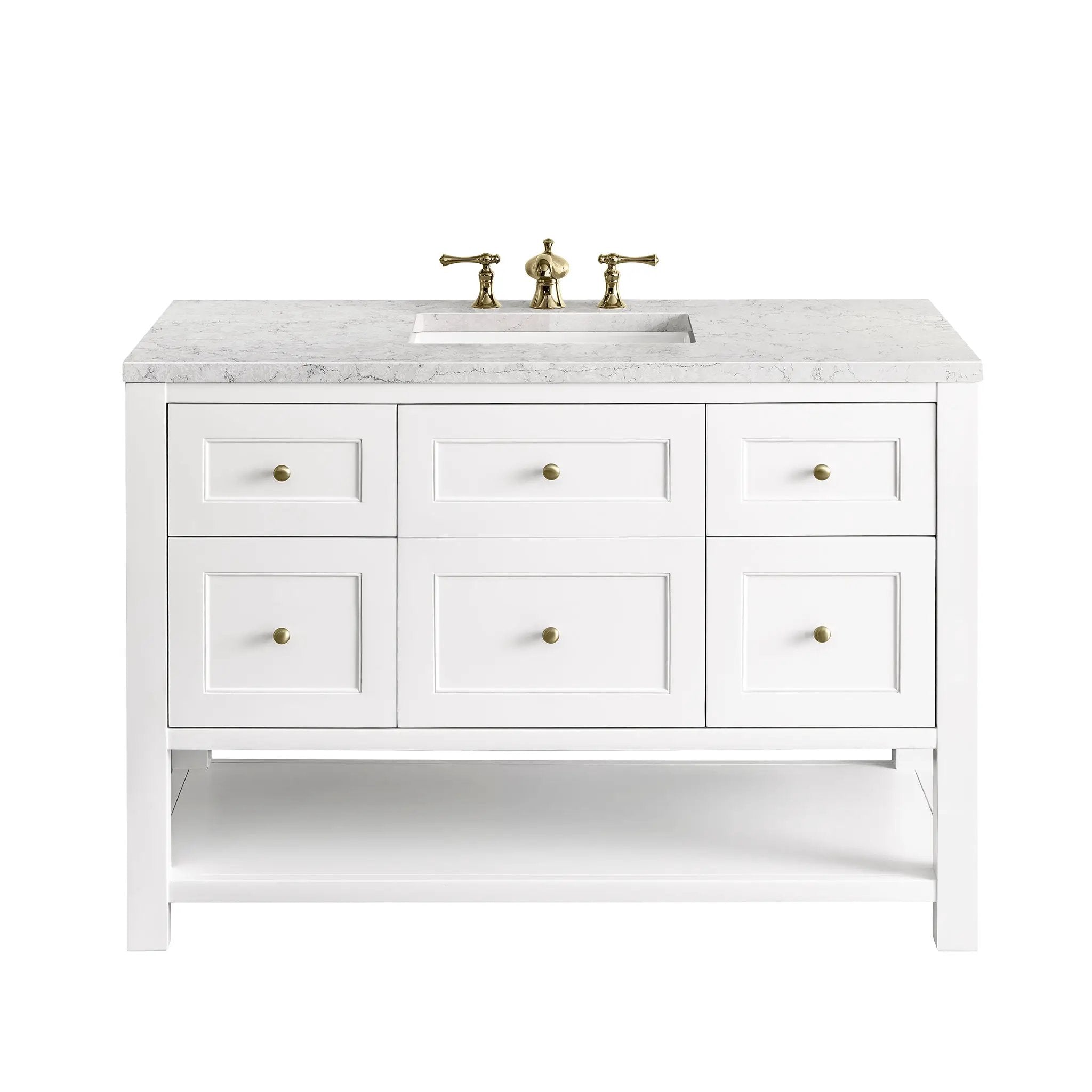James Martin Breckenridge 48" Single Vanity Set - Bright White by James Martin Vanities
