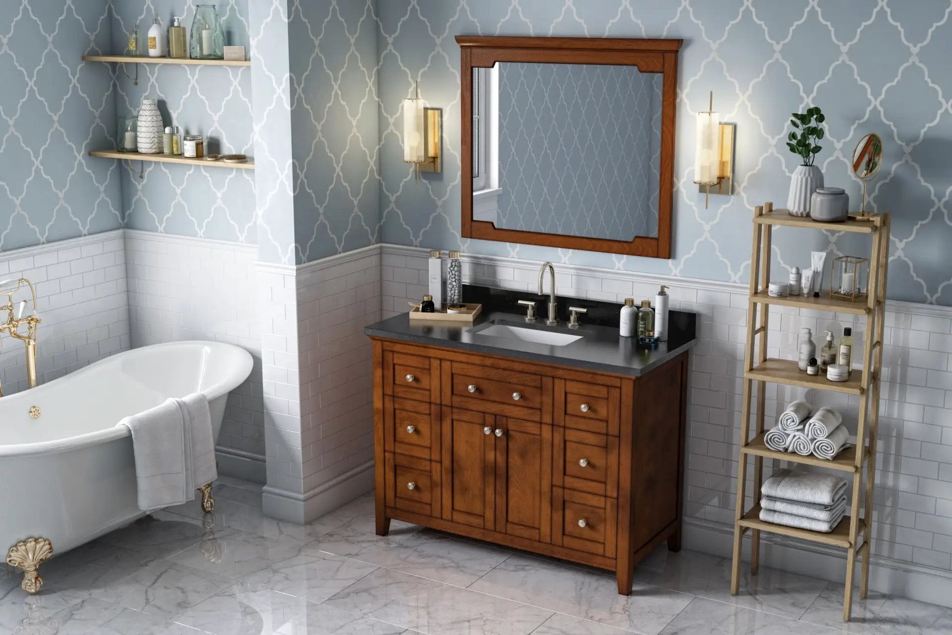 chocolate vanity