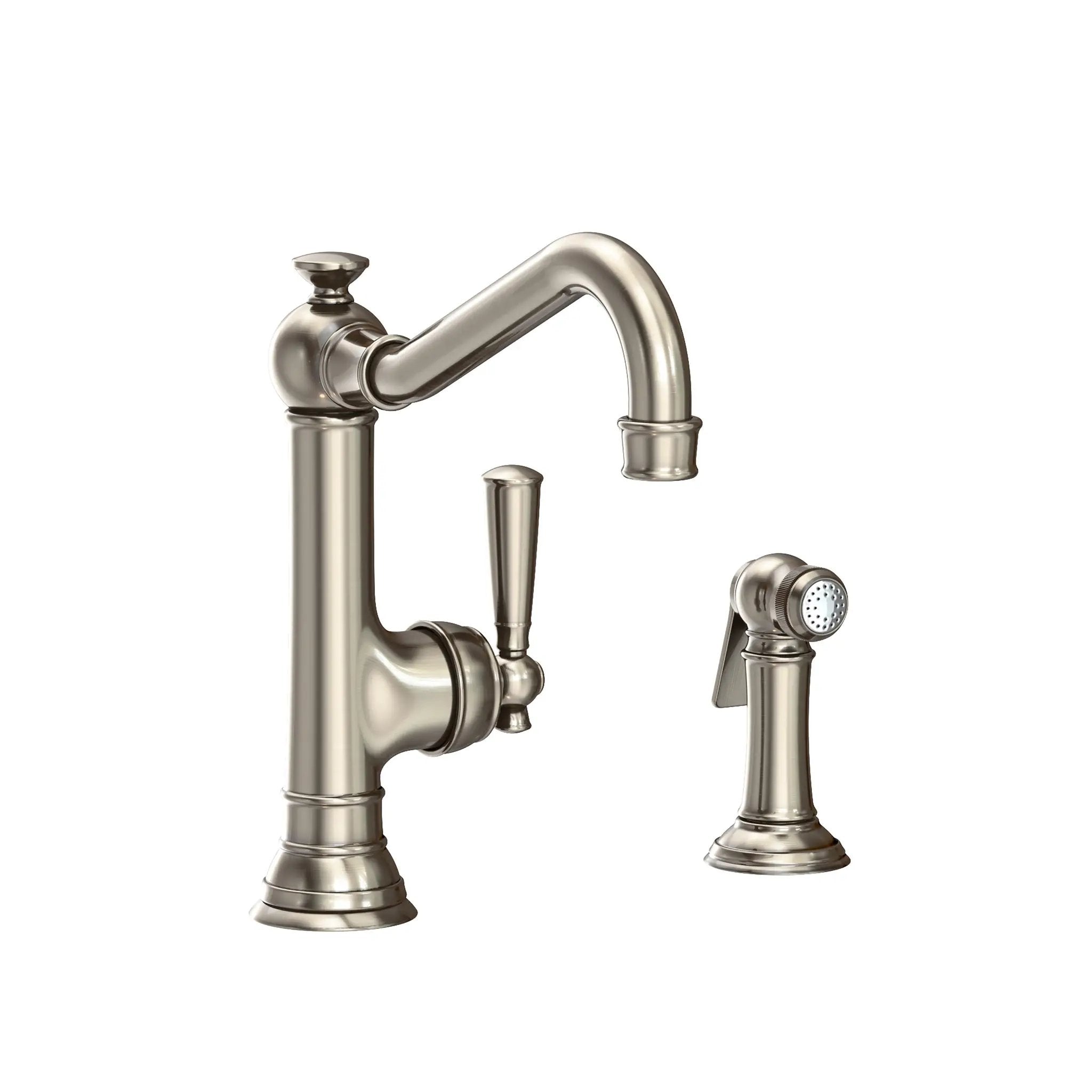Newport Brass Jacobean Single Handle Kitchen Faucet with Side Spray by Newport Brass