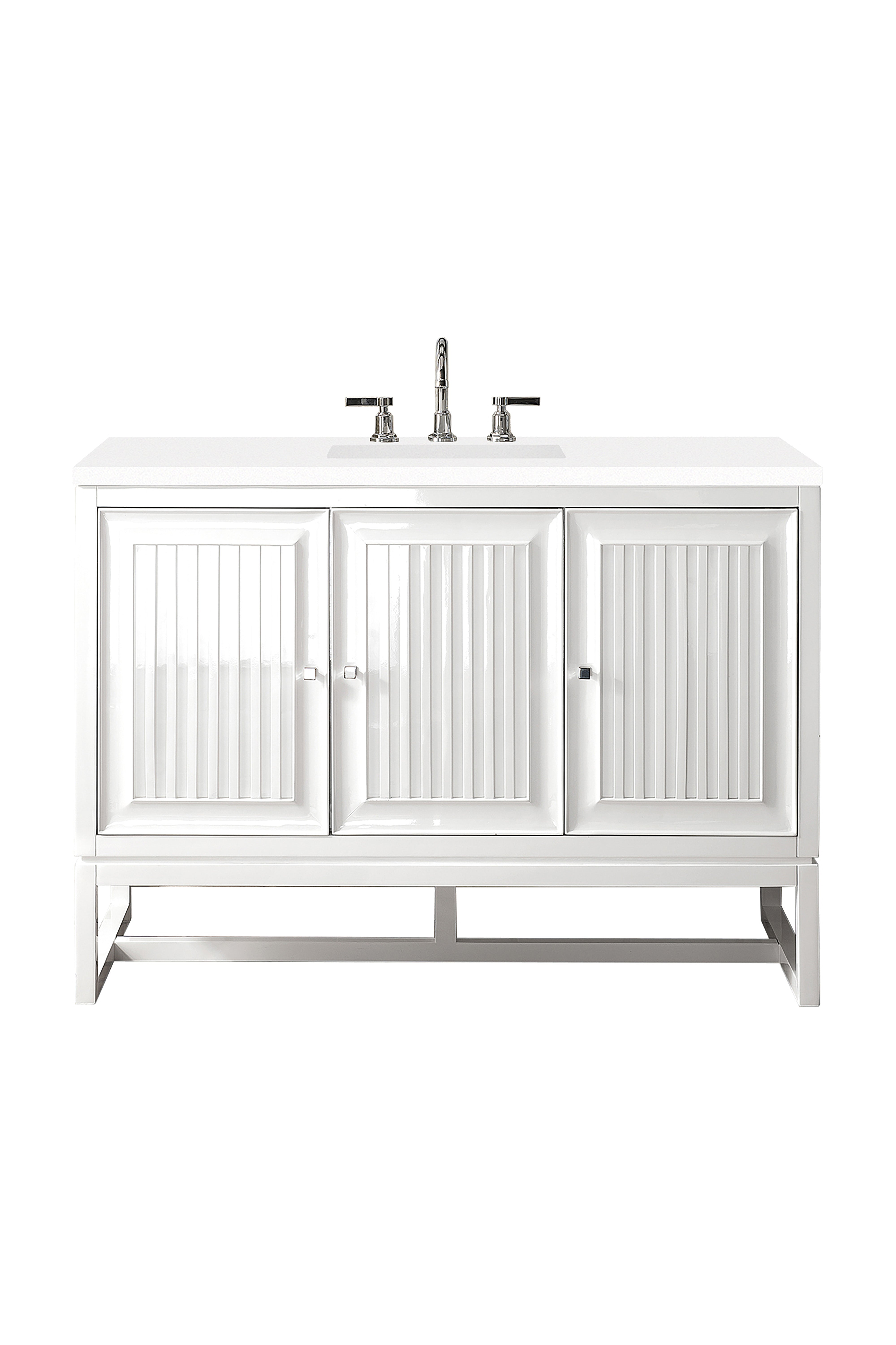 James Martin Vanities Athens 48" Single Vanity - Glossy White