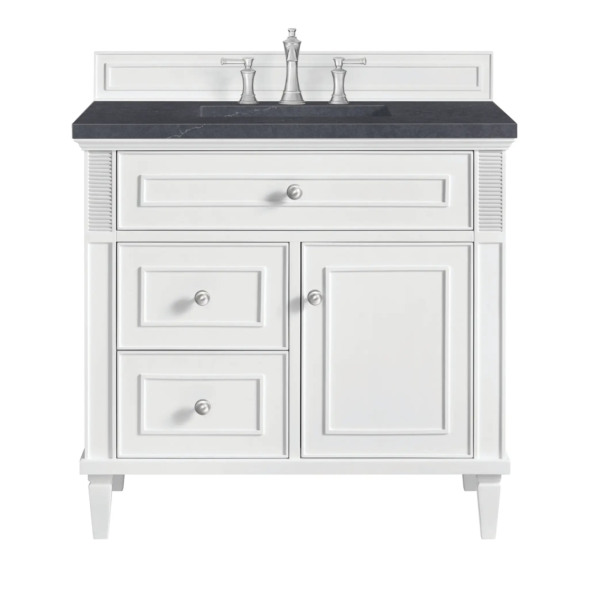 James Martin Lorelai 36" Single Vanity Set - Bright White by James Martin Vanities