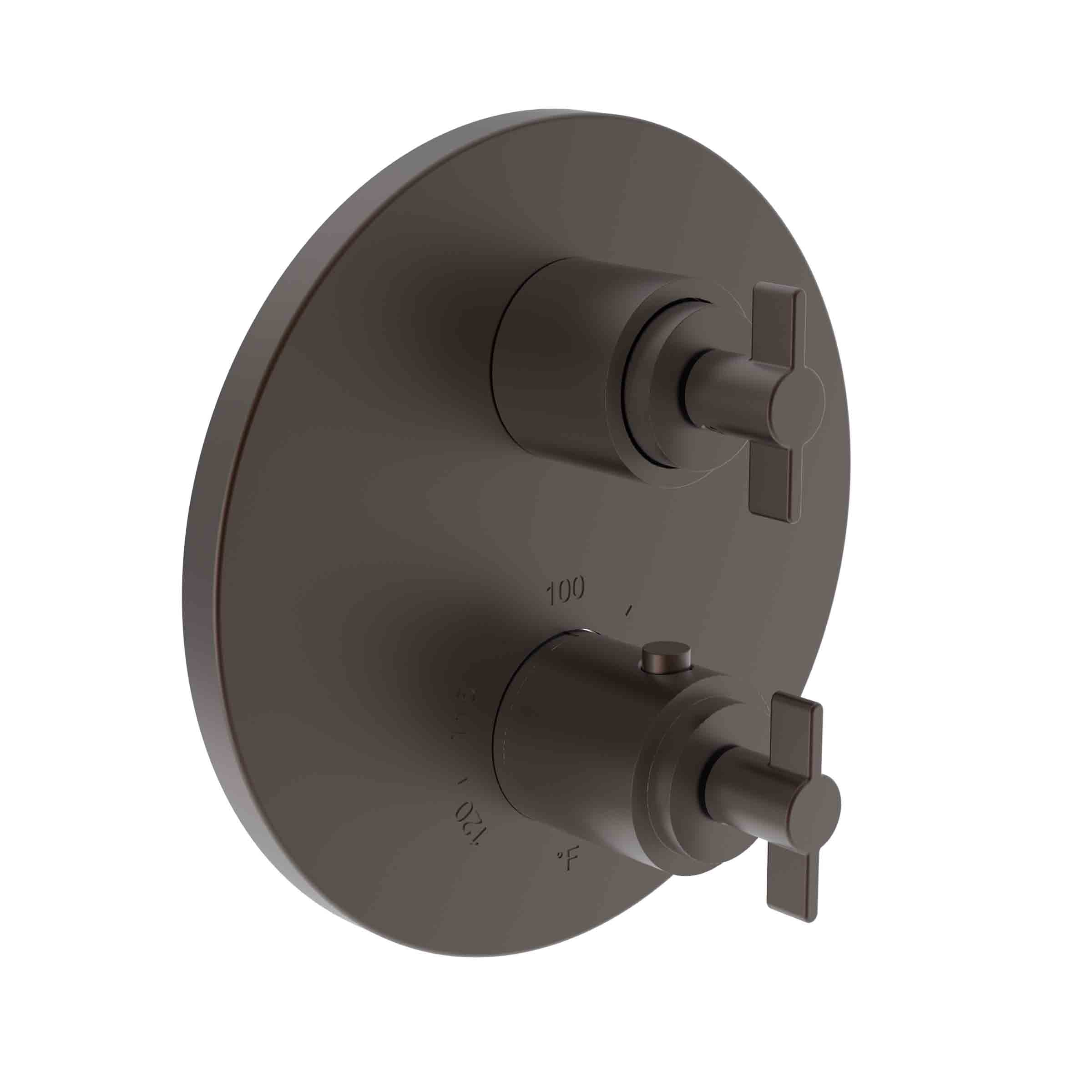 Newport Brass Tolmin 1/2" Round Thermostatic Trim Plate with Handle