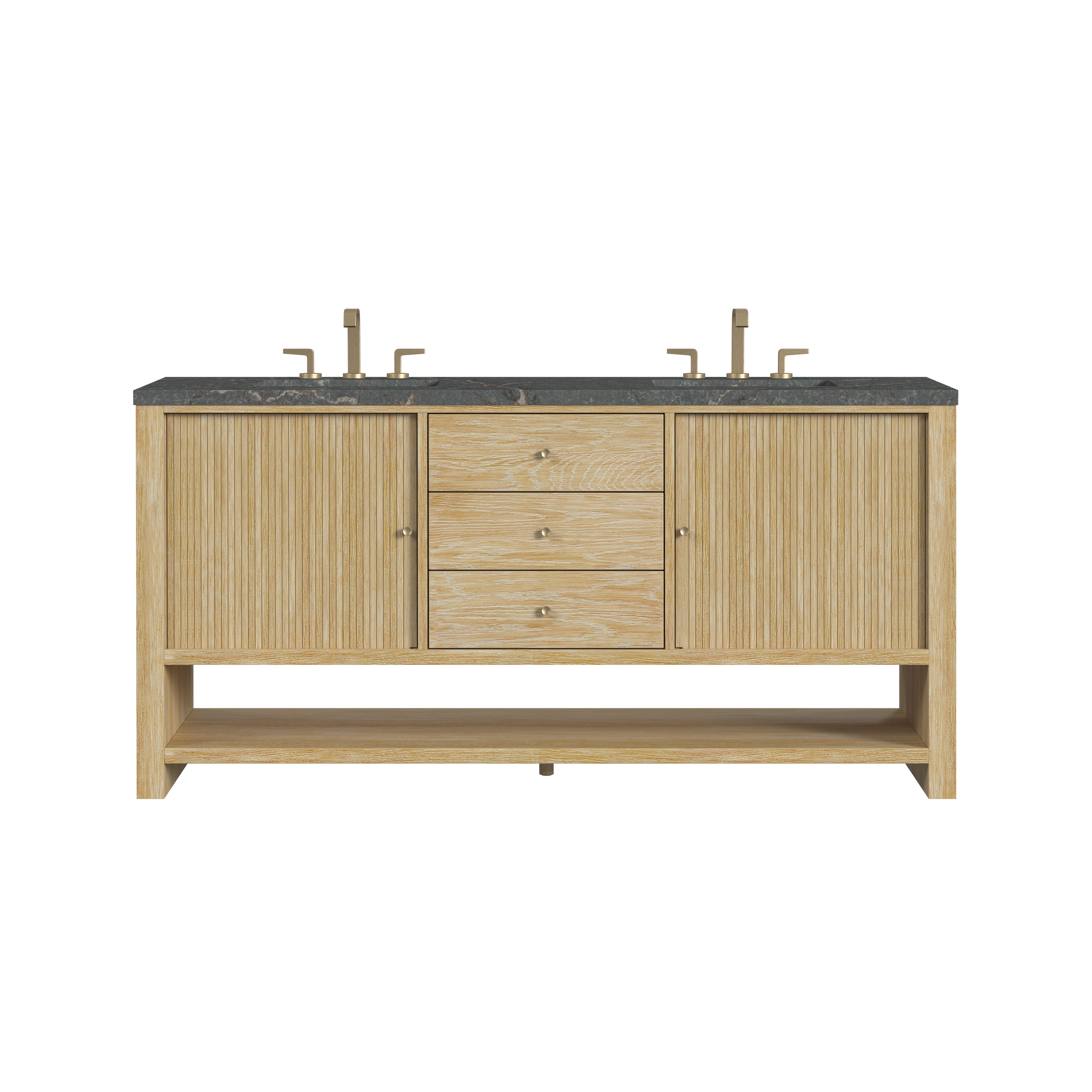 James Martin Marigot 72" Double Vanity Set - Sunwashed Oak