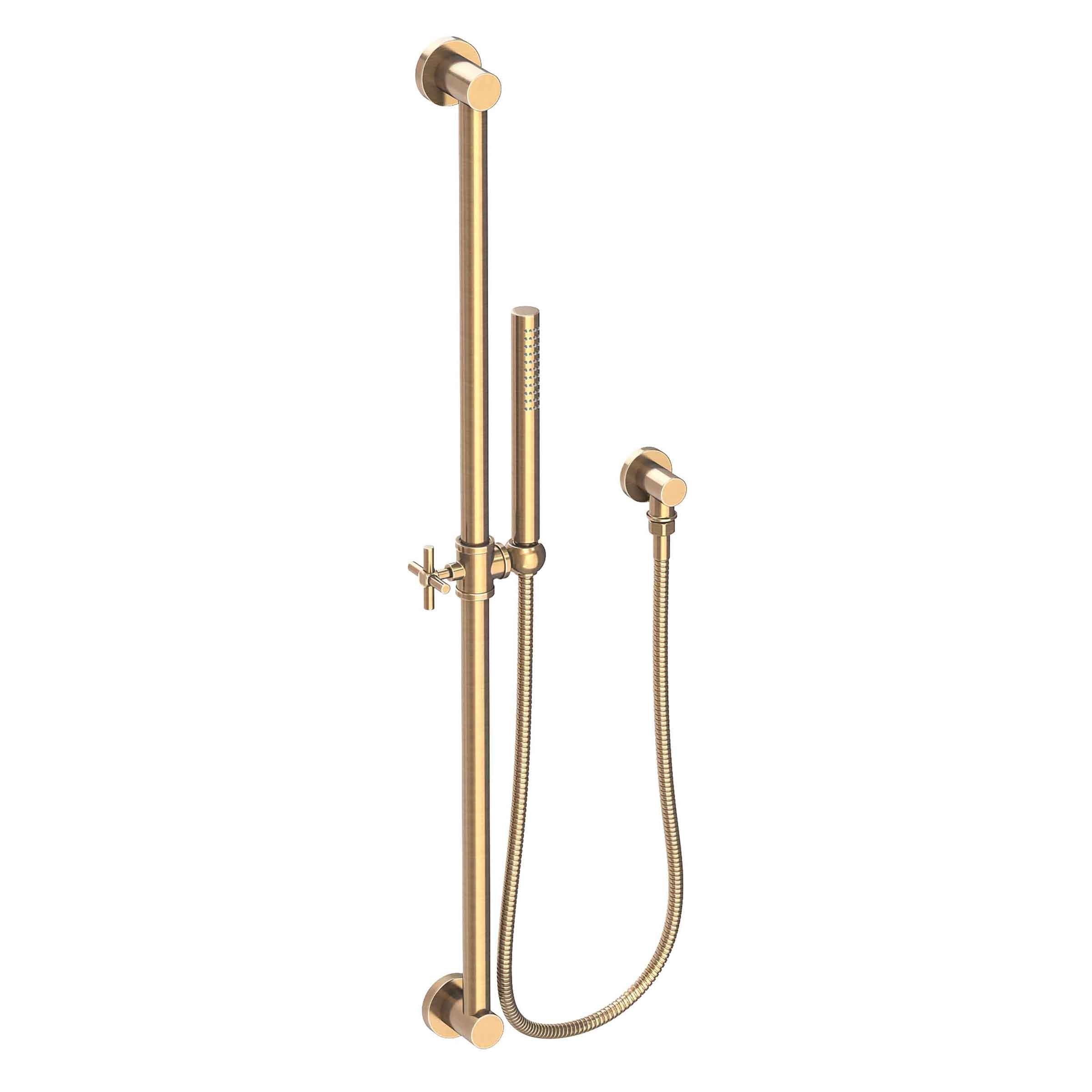 Newport Brass Tub & Shower Slide Bar with Single Function Hand Shower Set