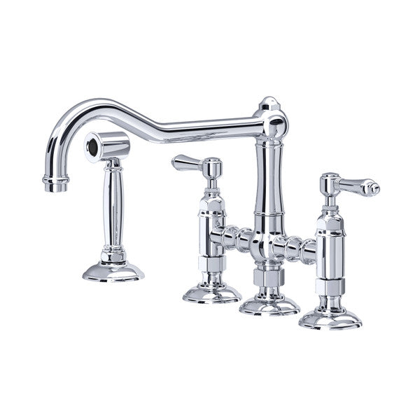 polished chrome kitchen faucet