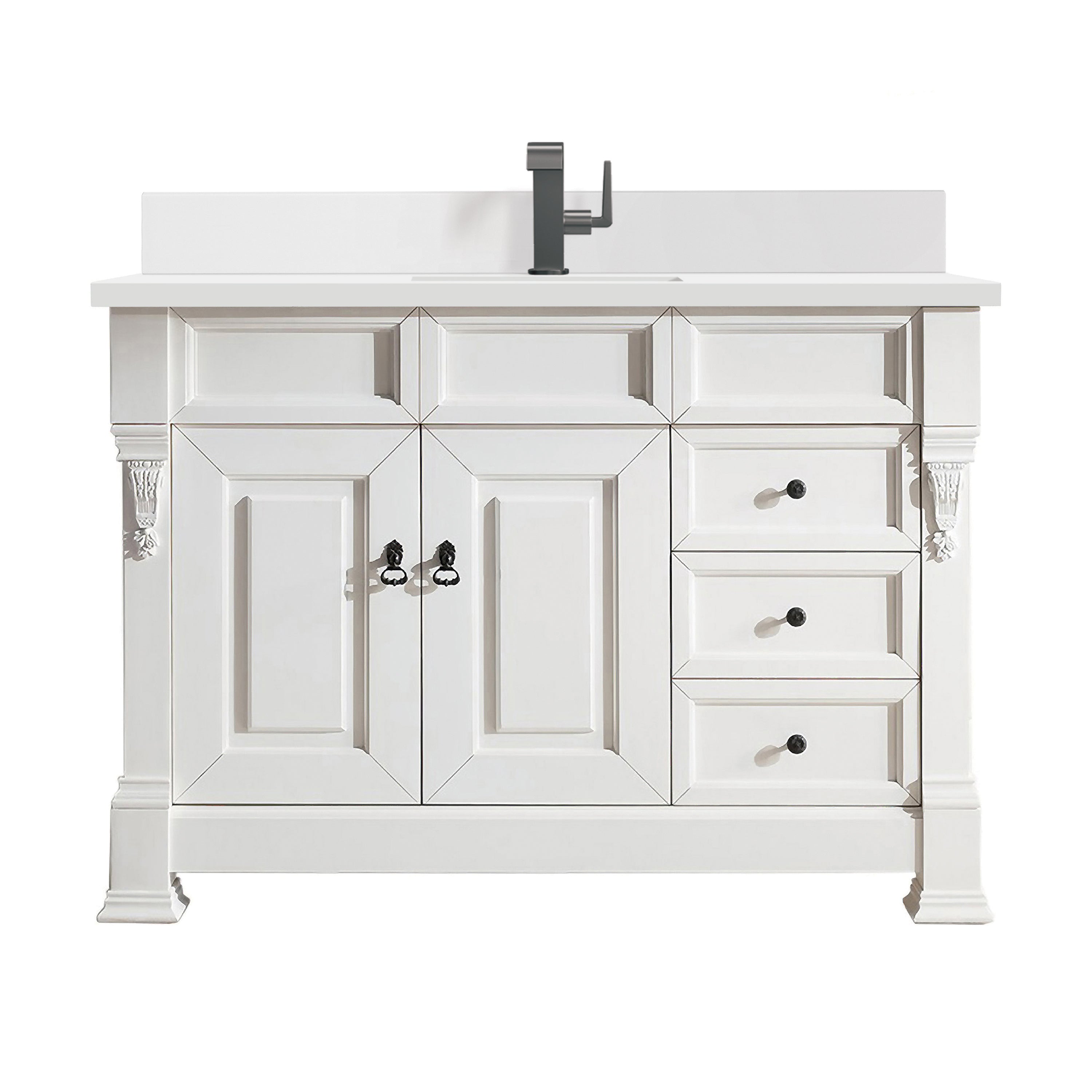 James Martin Vanities Brookfield 48" Single Vanity - Bright White