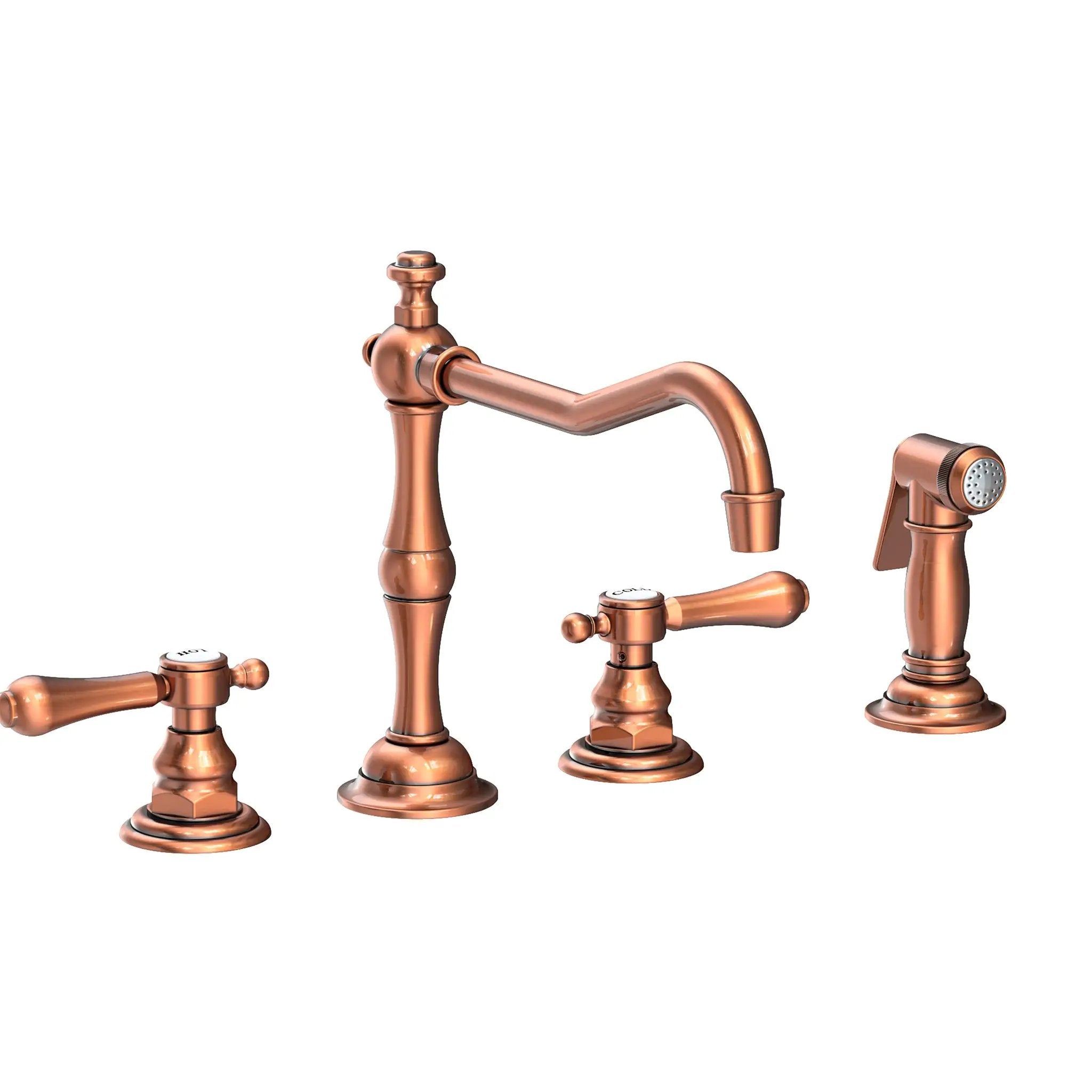 Newport Brass Chesterfield Kitchen Faucet with Side Spray by Newport Brass