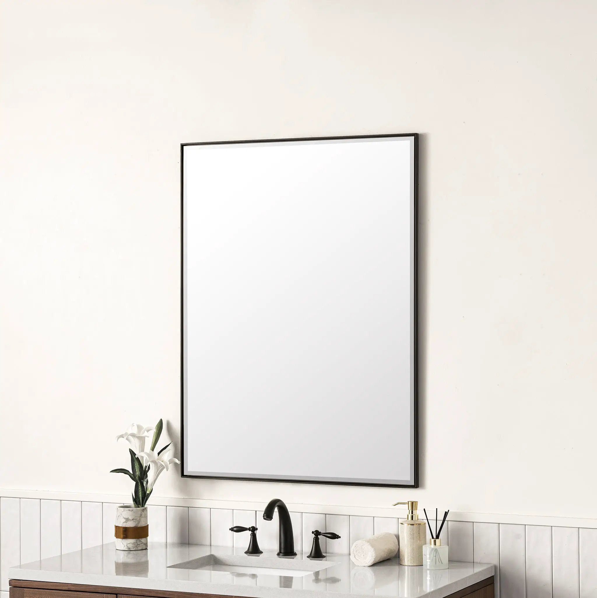 matte black mirror