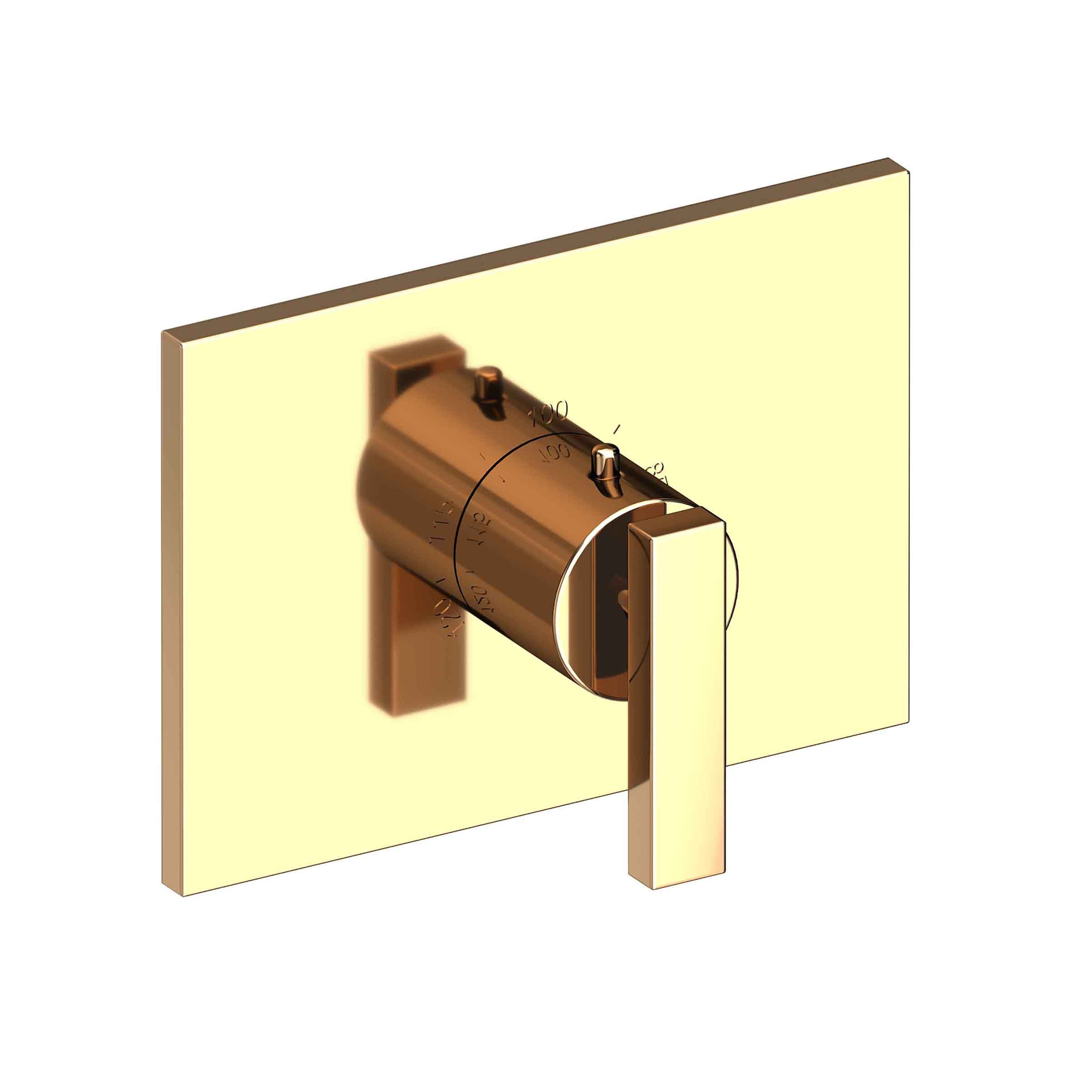Newport Brass Secant 3/4" Rectangular Thermostatic Trim Plate with Handle