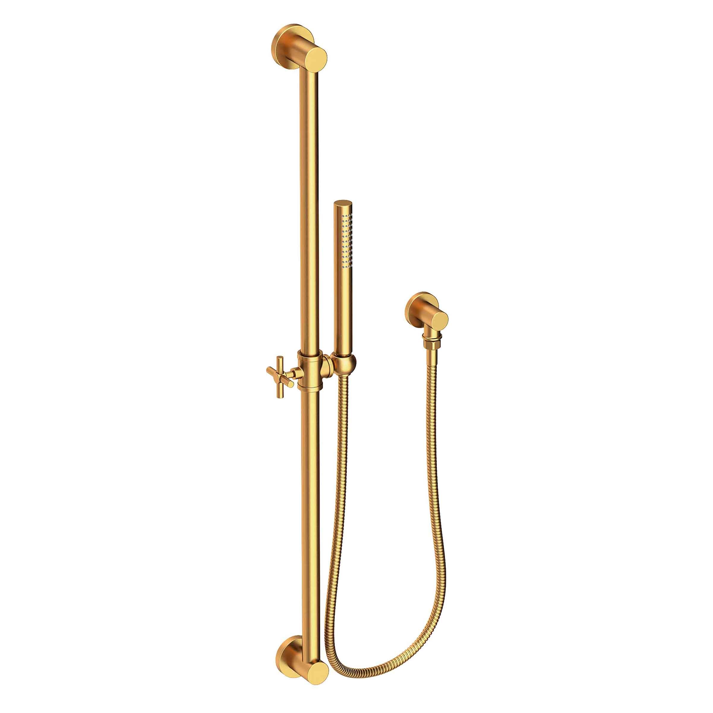 Newport Brass Tub & Shower Slide Bar with Single Function Hand Shower Set