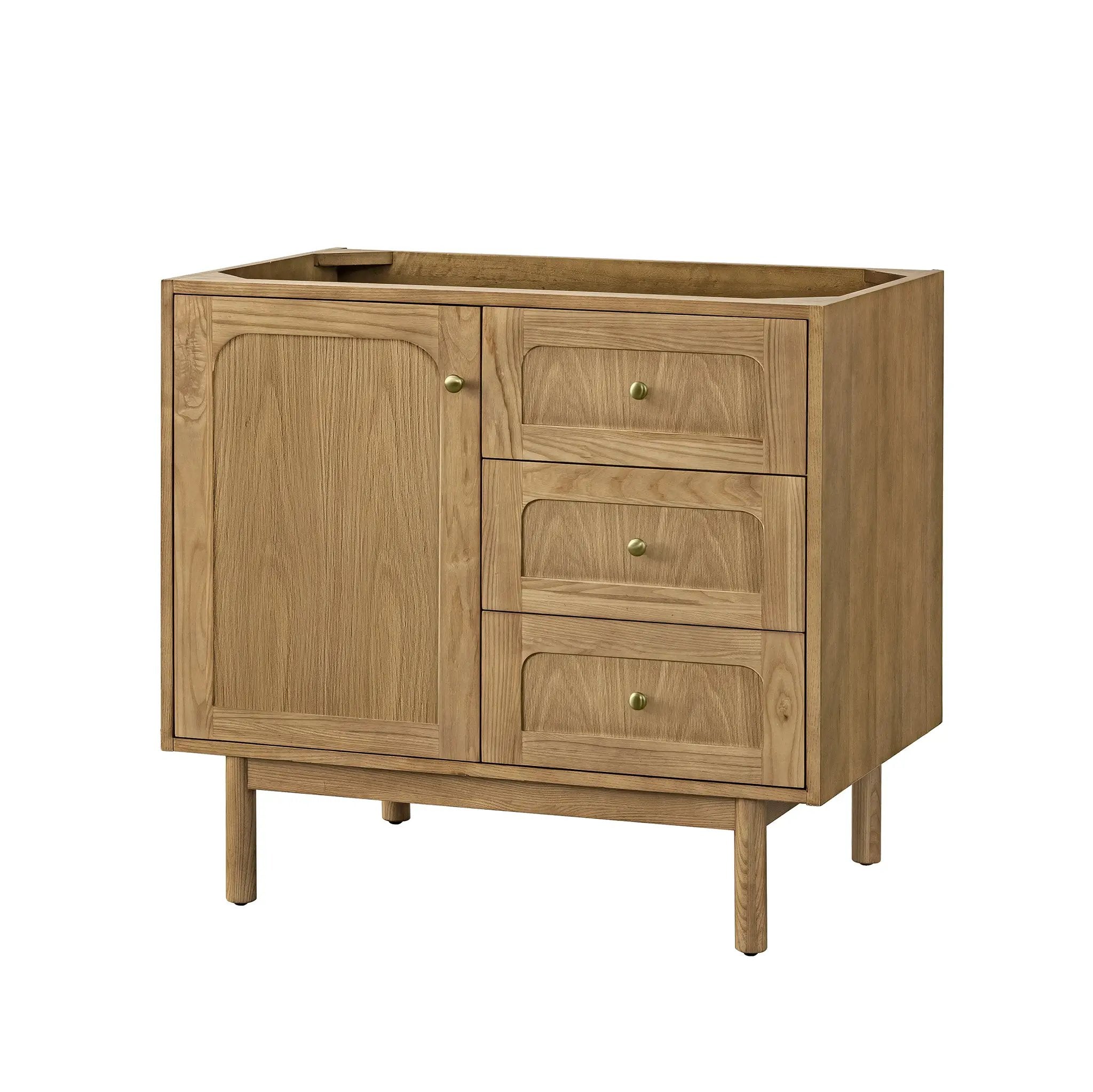 light natural oak vanity