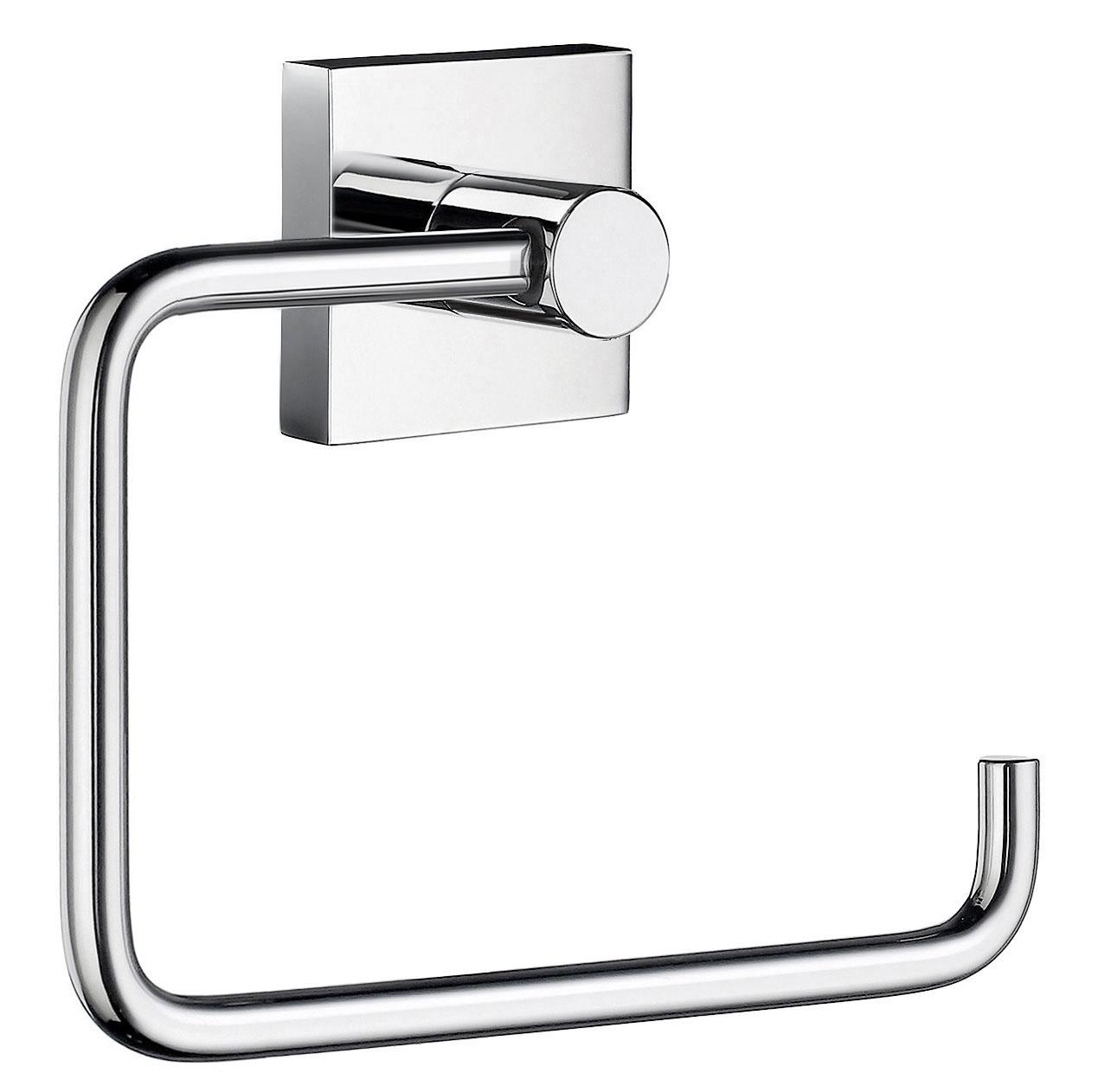 polished chrome toilet roll holder