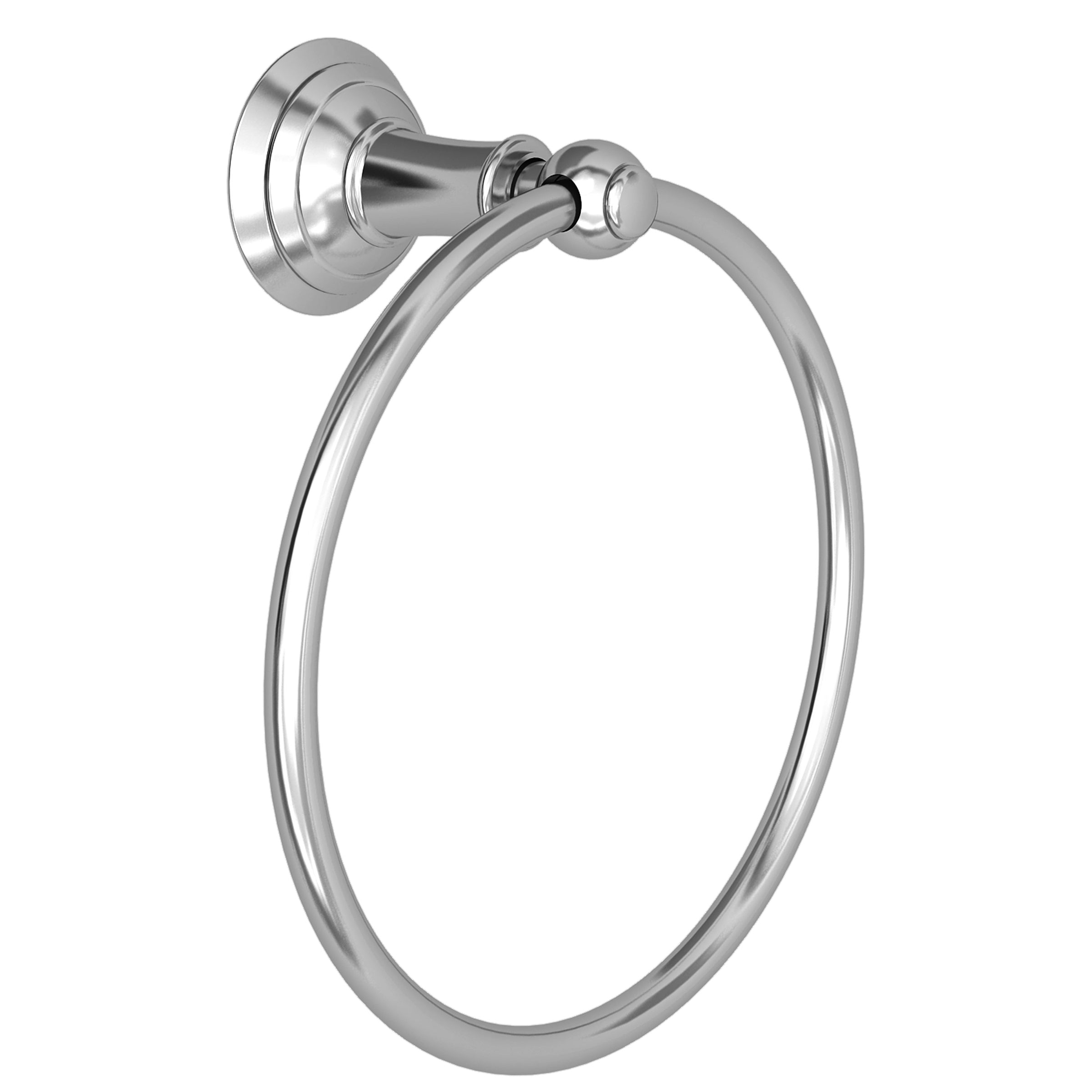 polished chrome towel ring