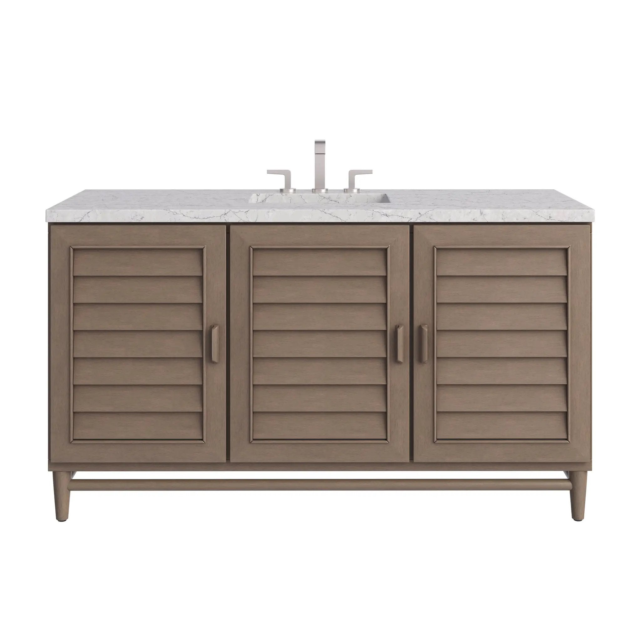 James Martin Portland 60" Single Vanity Set - Whitewashed Walnut by James Martin Vanities