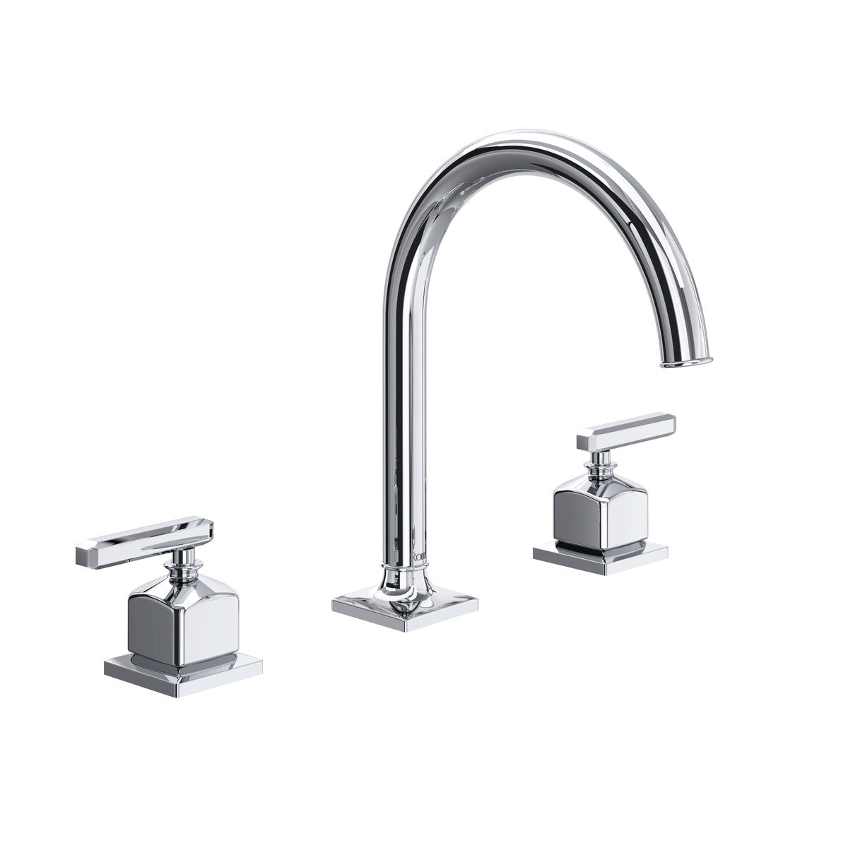 polished chrome bathroom faucet