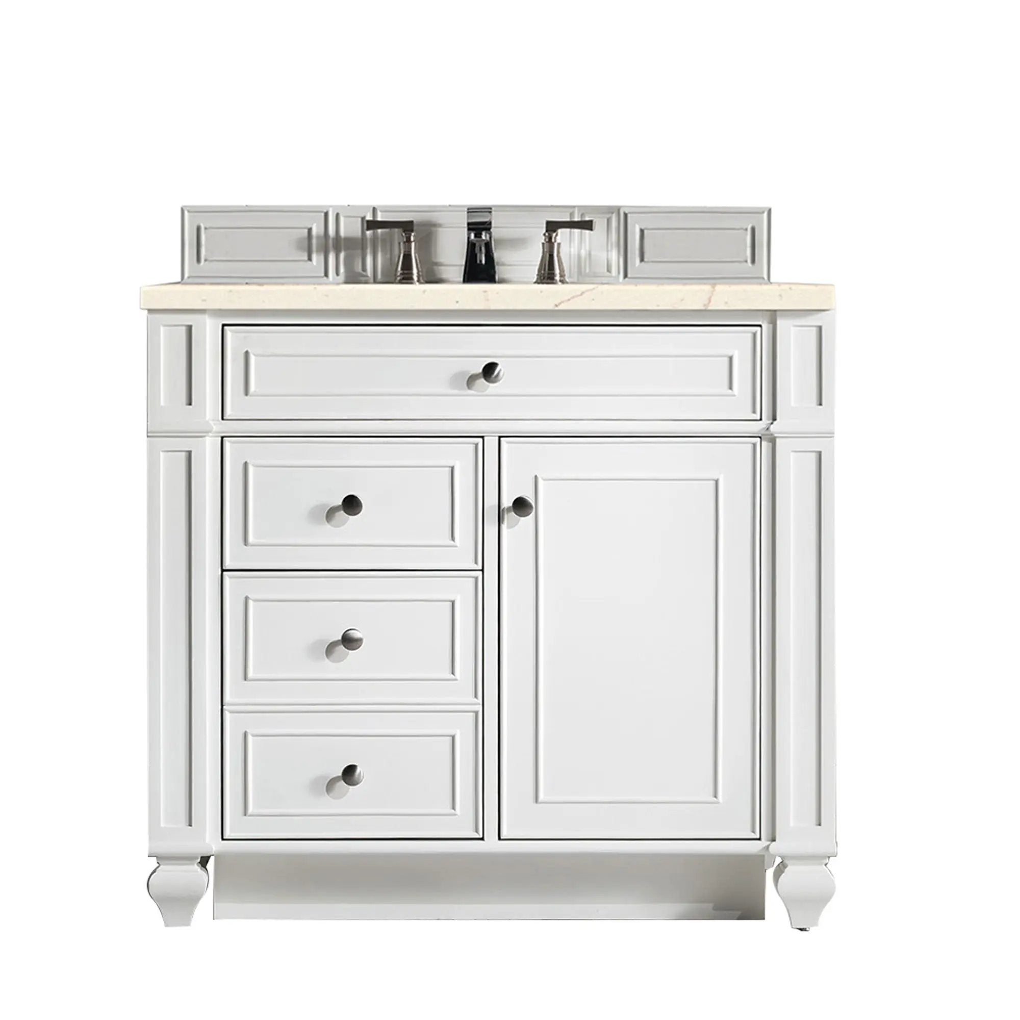 James Martin Bristol 36" Single Vanity Set - Bright White by James Martin Vanities