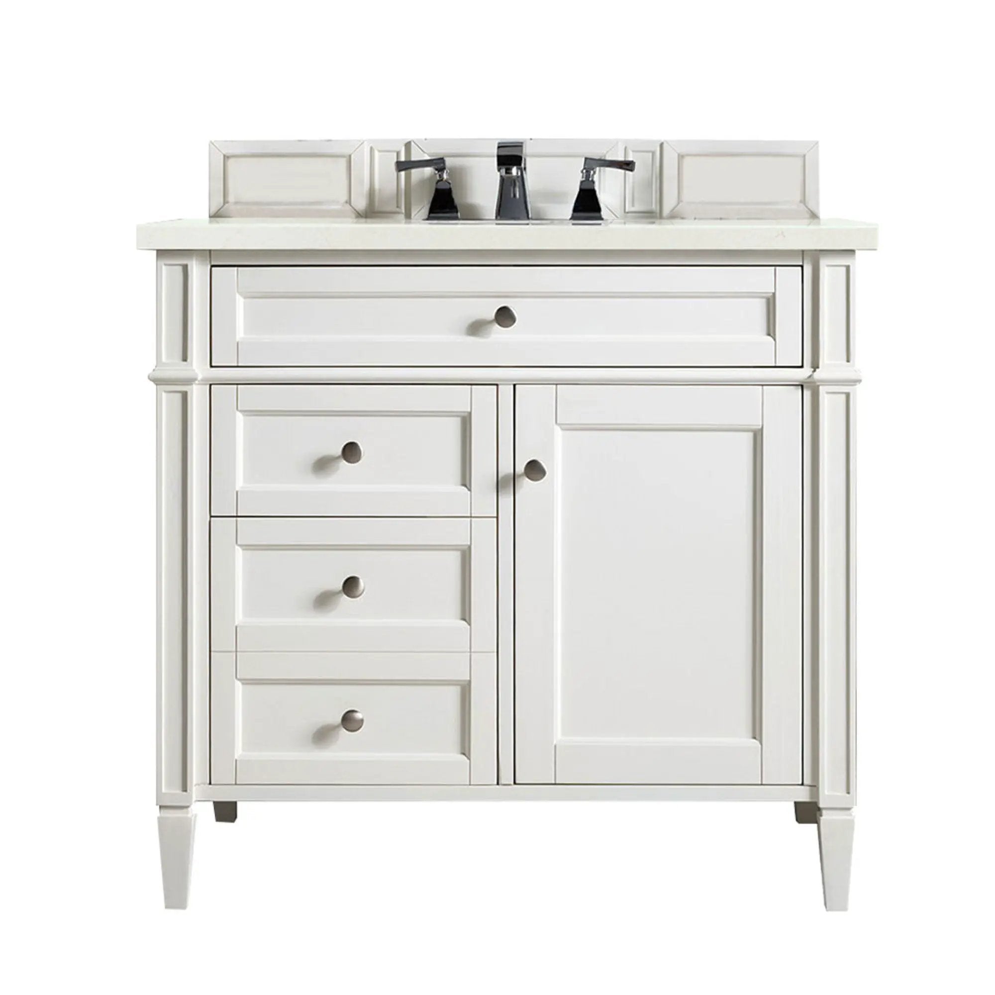 James Martin Brittany 36" Single Vanity Set - Bright White by James Martin Vanities