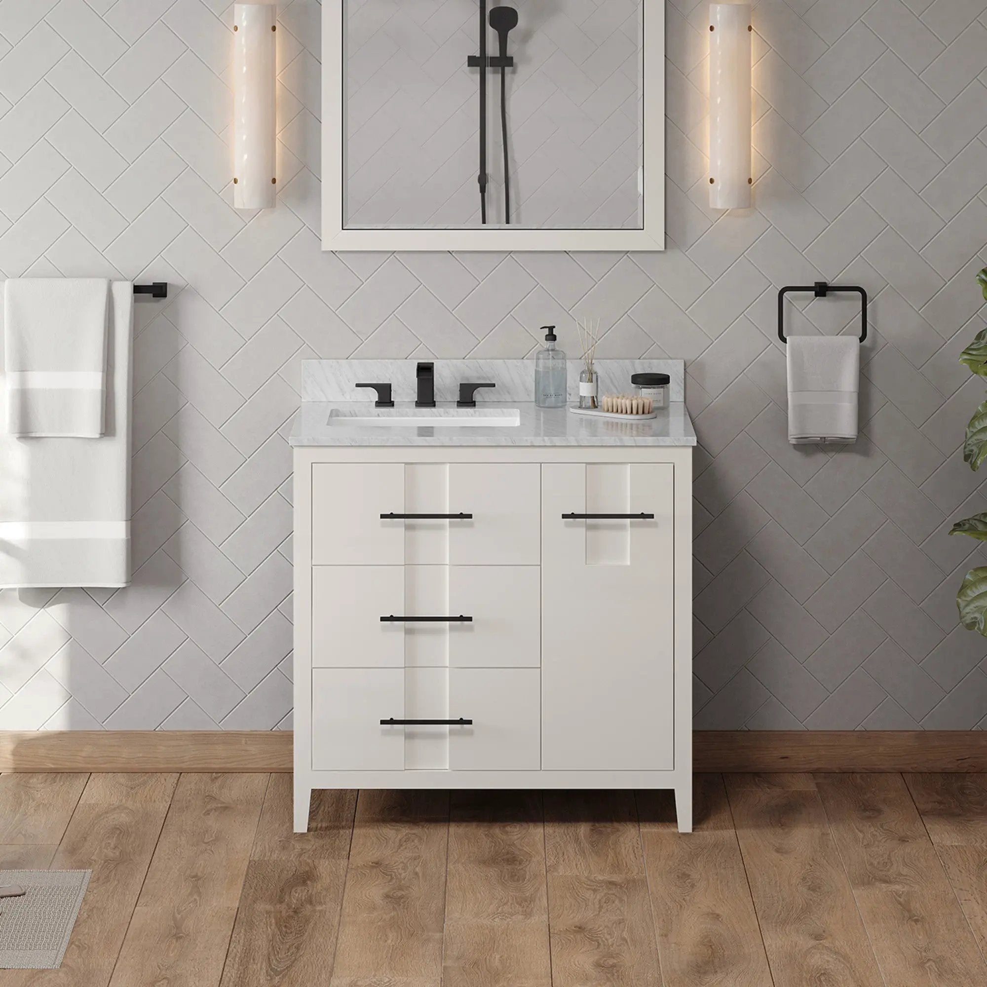 Jeffrey Alexander 36" Katara Vanity Set by Jeffrey Alexander