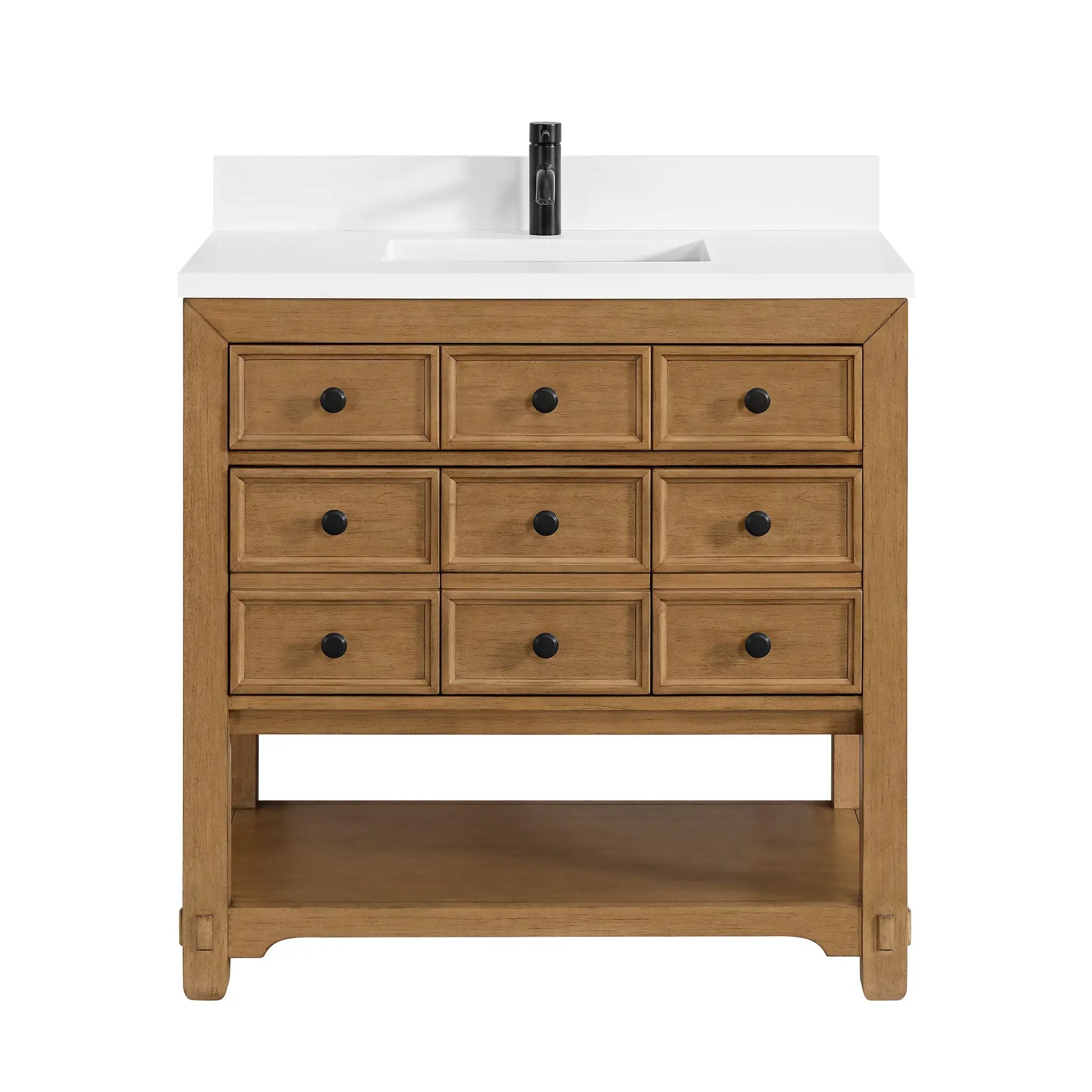 James Martin Malibu 36" Single Vanity Set - Amber Birch by James Martin Vanities