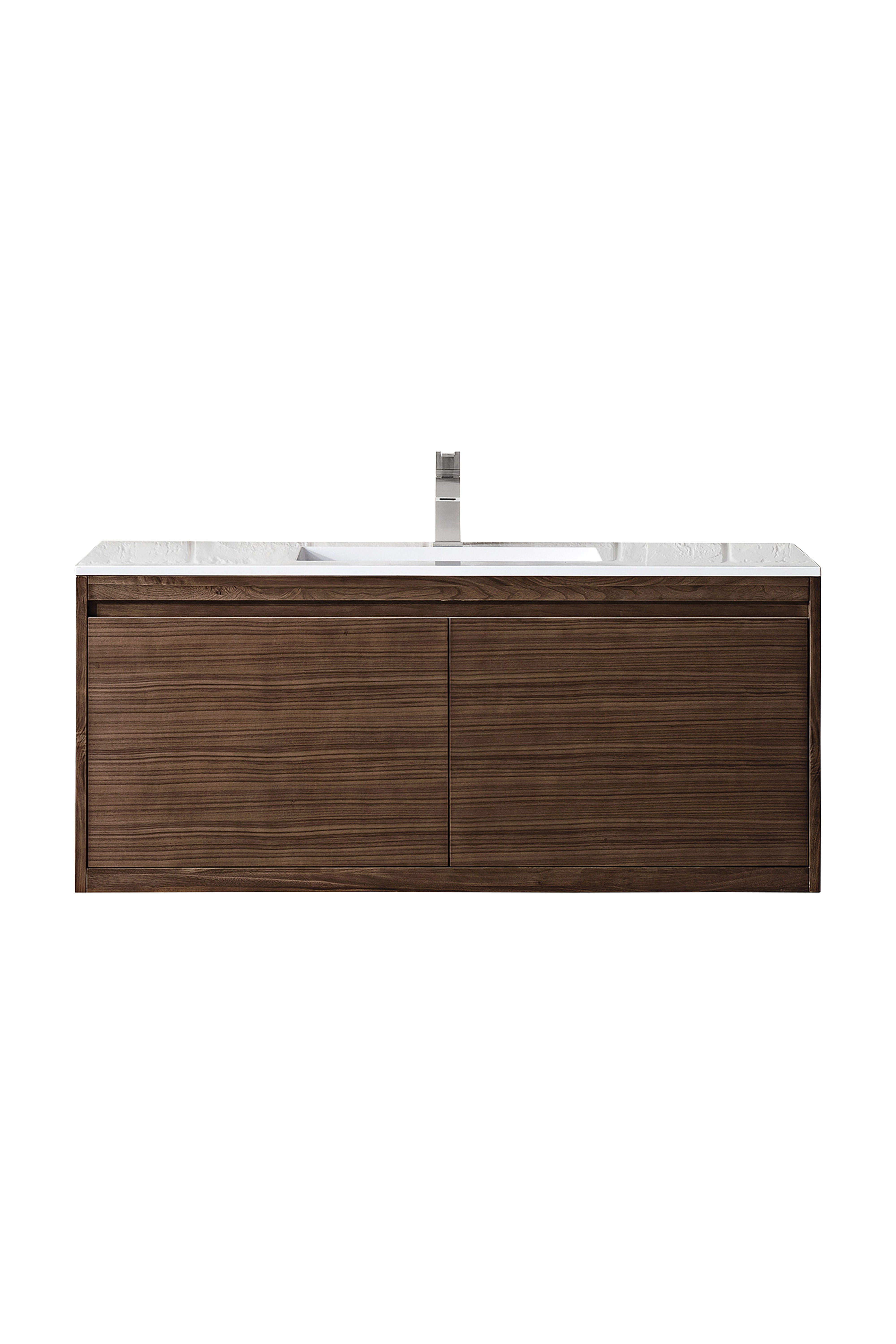 James Martin Vanities Mantova 47.3" Single Vanity - Mid-Century Walnut